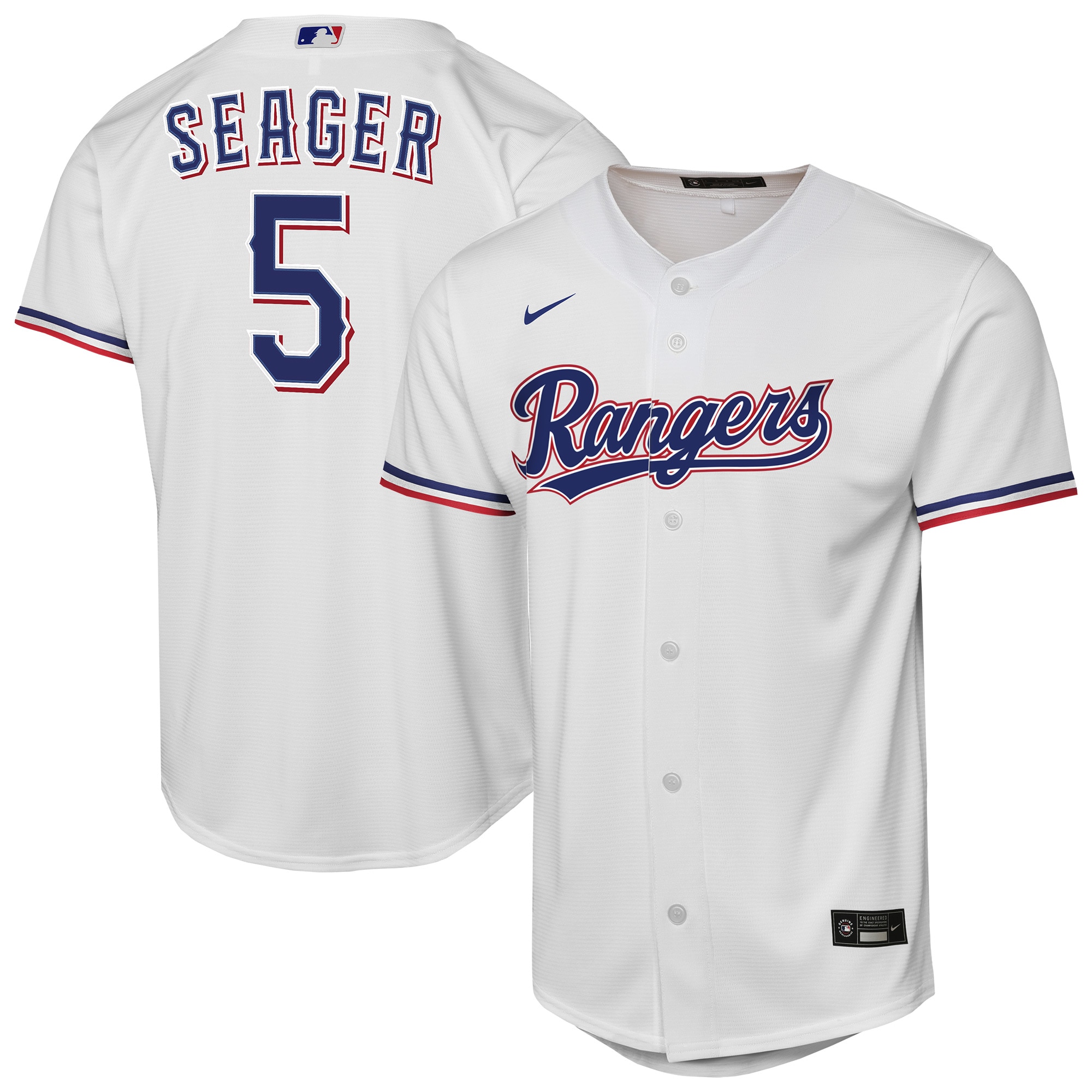Corey Seager Texas Rangers Youth Home Player Jersey - White