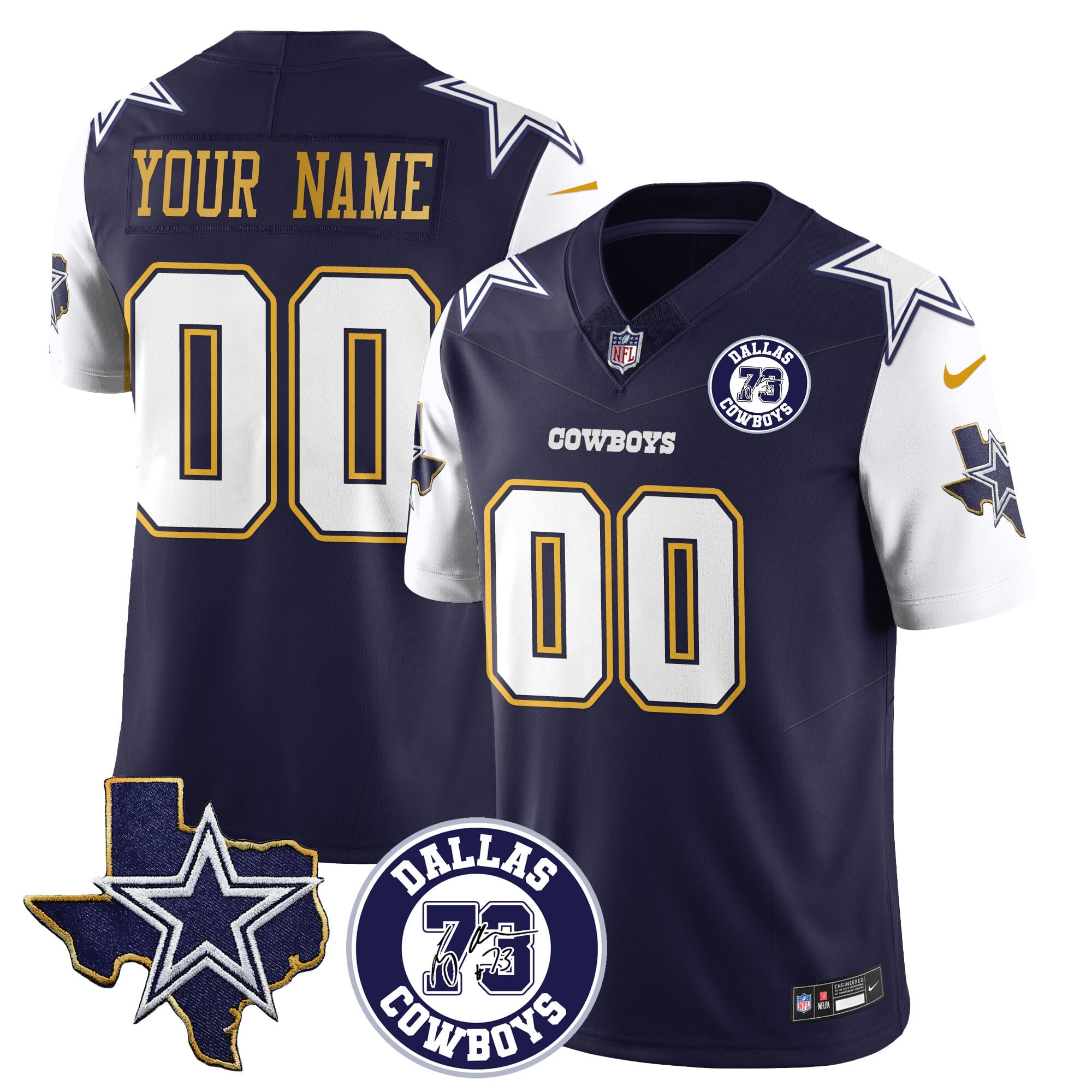 Alternative view of Cowboys Black Alternate Jersey - Nike Dallas