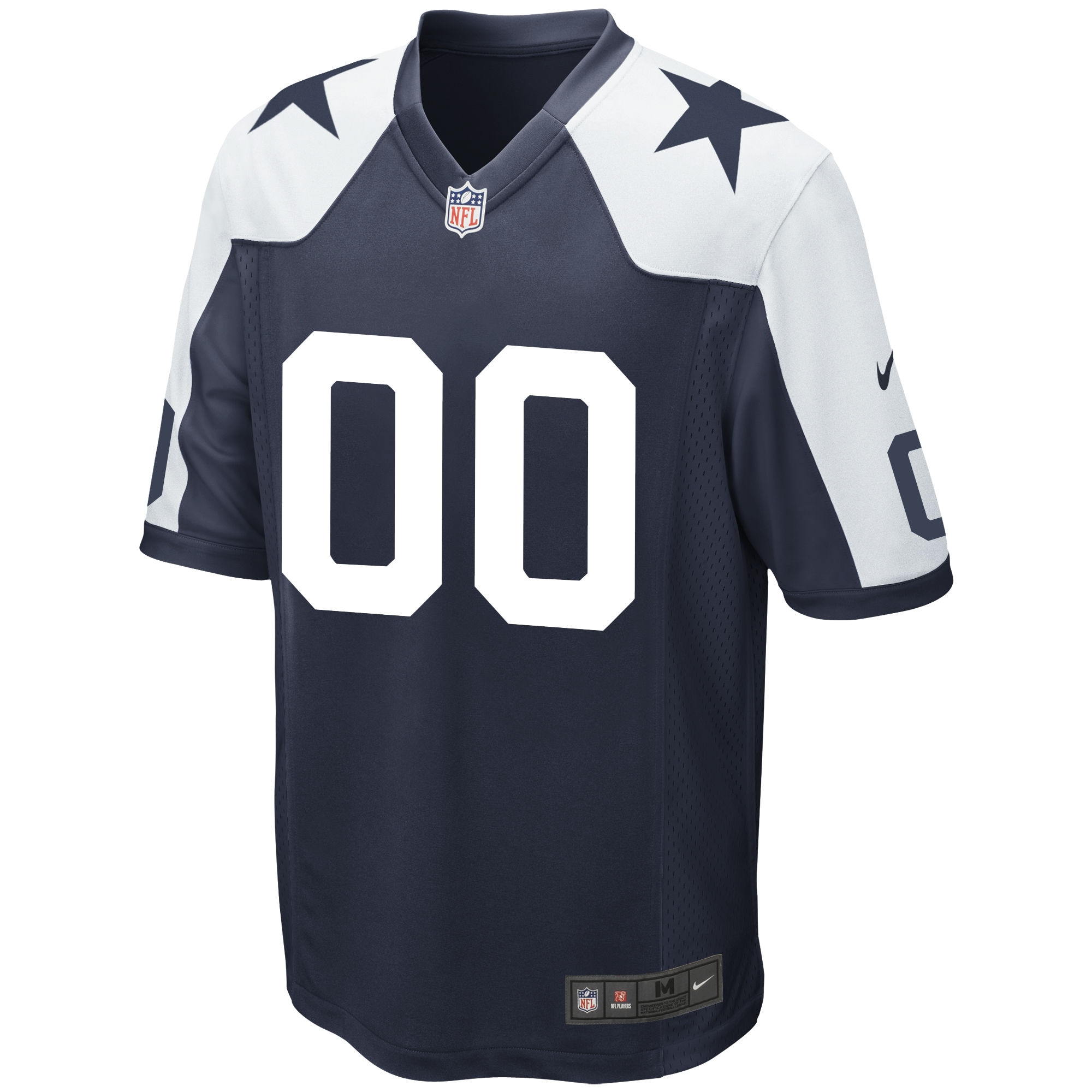 Alternative view of Cowboys Navy Personalized Jersey - Nike - Custom NFL