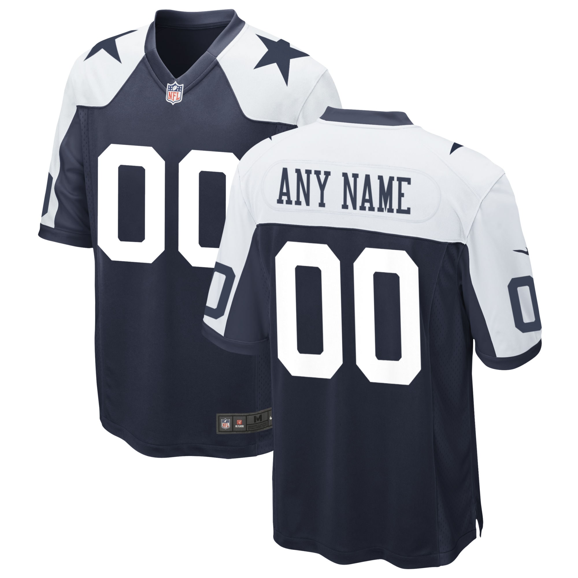 Cowboys Navy Personalized Jersey - Nike - Custom NFL
