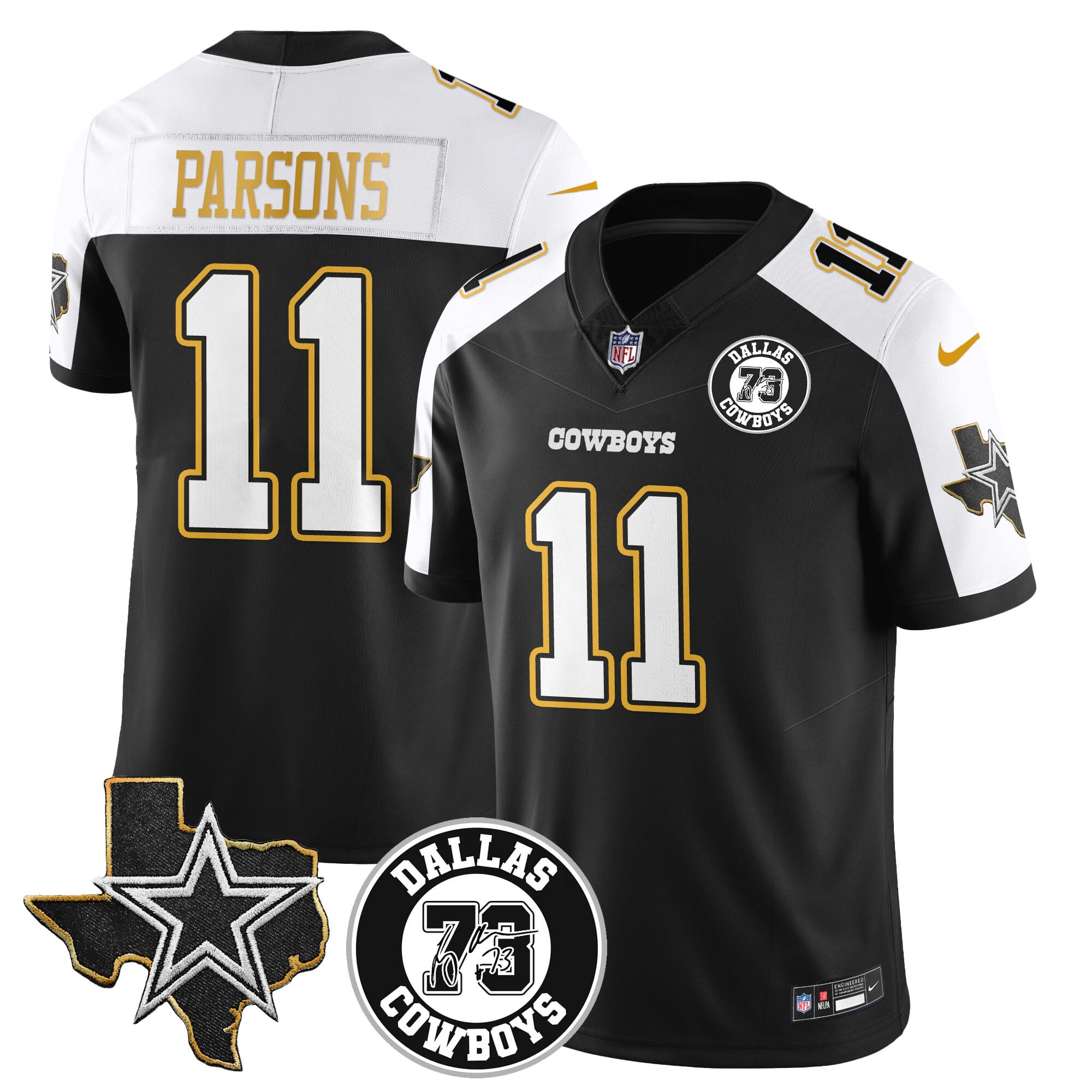 Cowboys Parsons Black Jersey nike - Nike Cowboys Parsons #11 Jersey