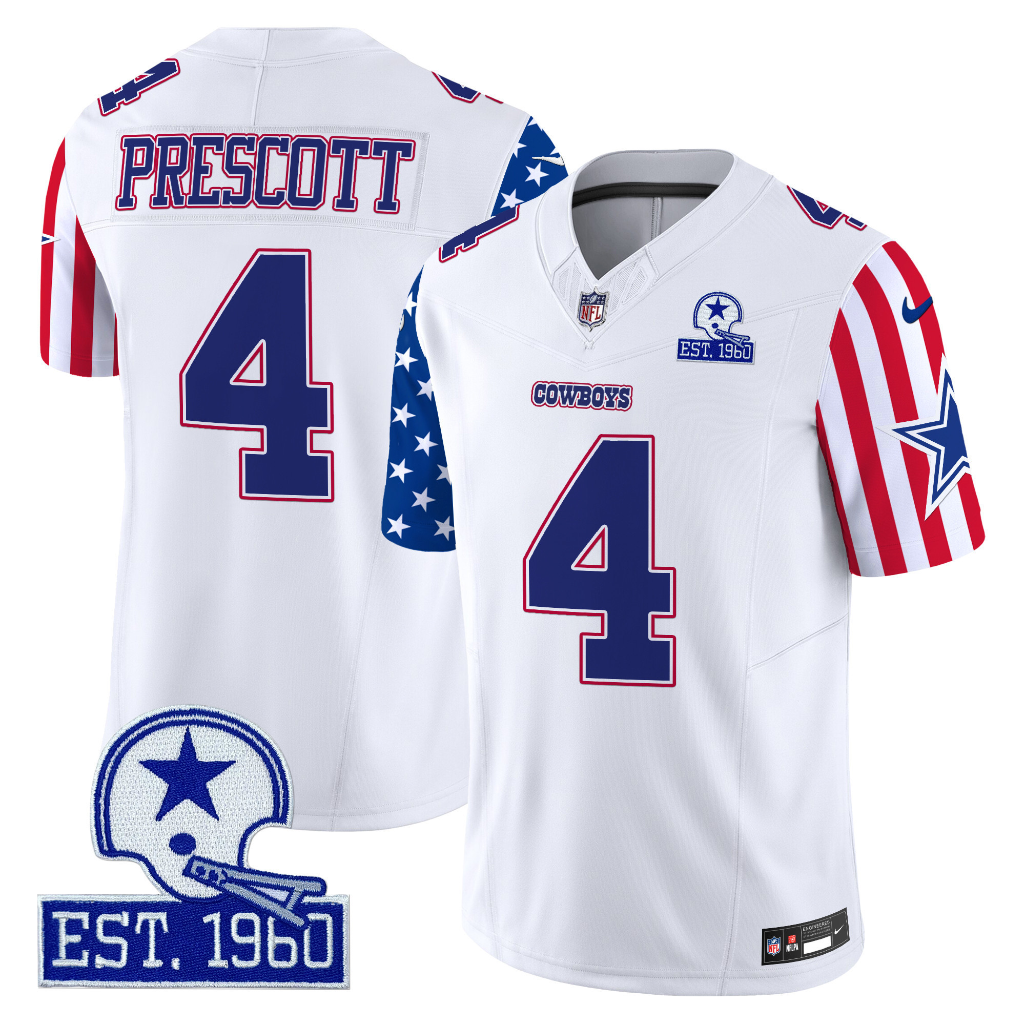 Alternative view of Cowboys Parsons White Jersey - Nike Cowboys Parsons #11 Jersey - White