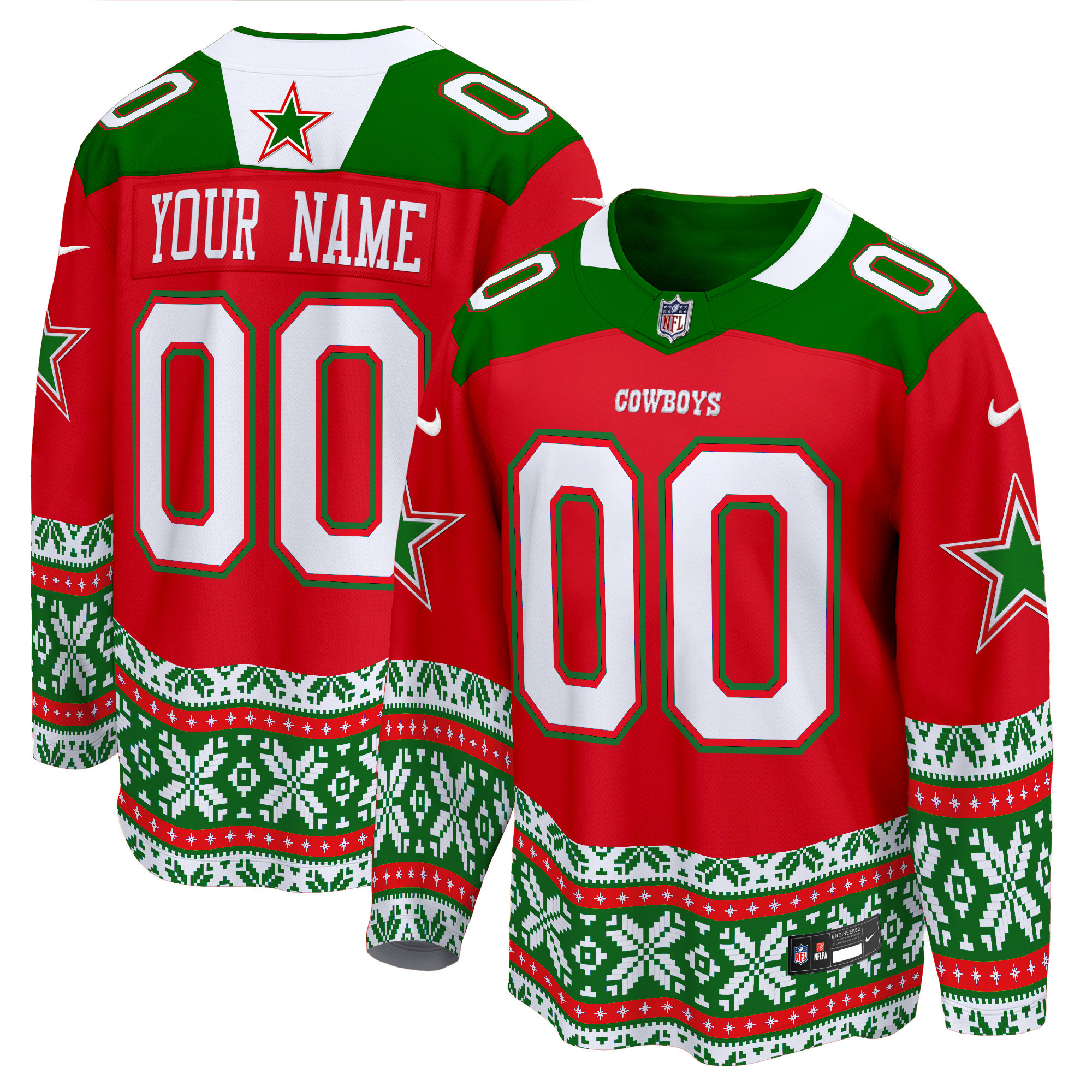 Cowboys Ugly Christmas Jersey - Cowboys Ugly Christmas Sweater Jersey