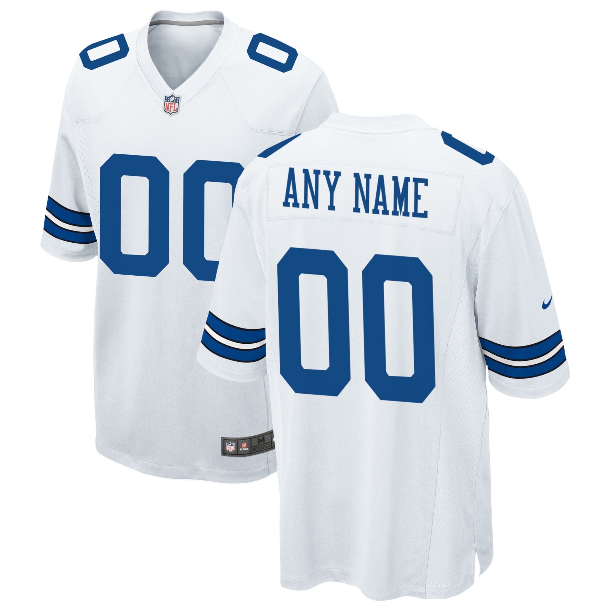 Cowboys White Customizable Jersey - Nike Cowboys White Jersey