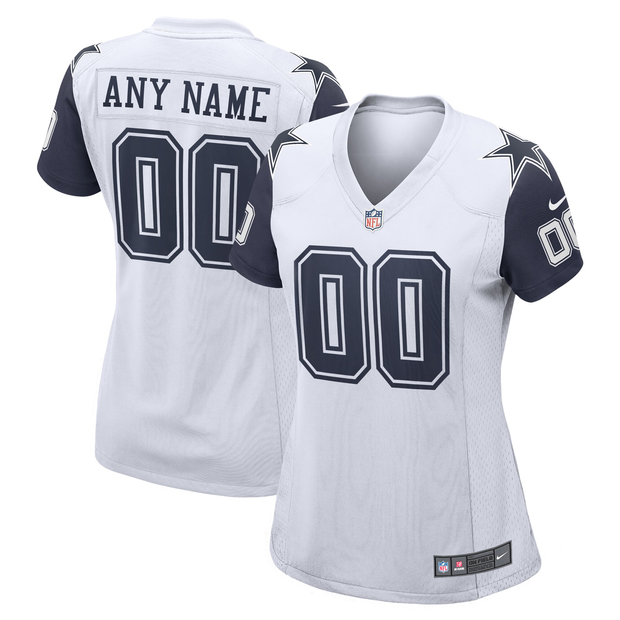Cowboys White Women’s Custom Jersey - Nike - Personalized Style
