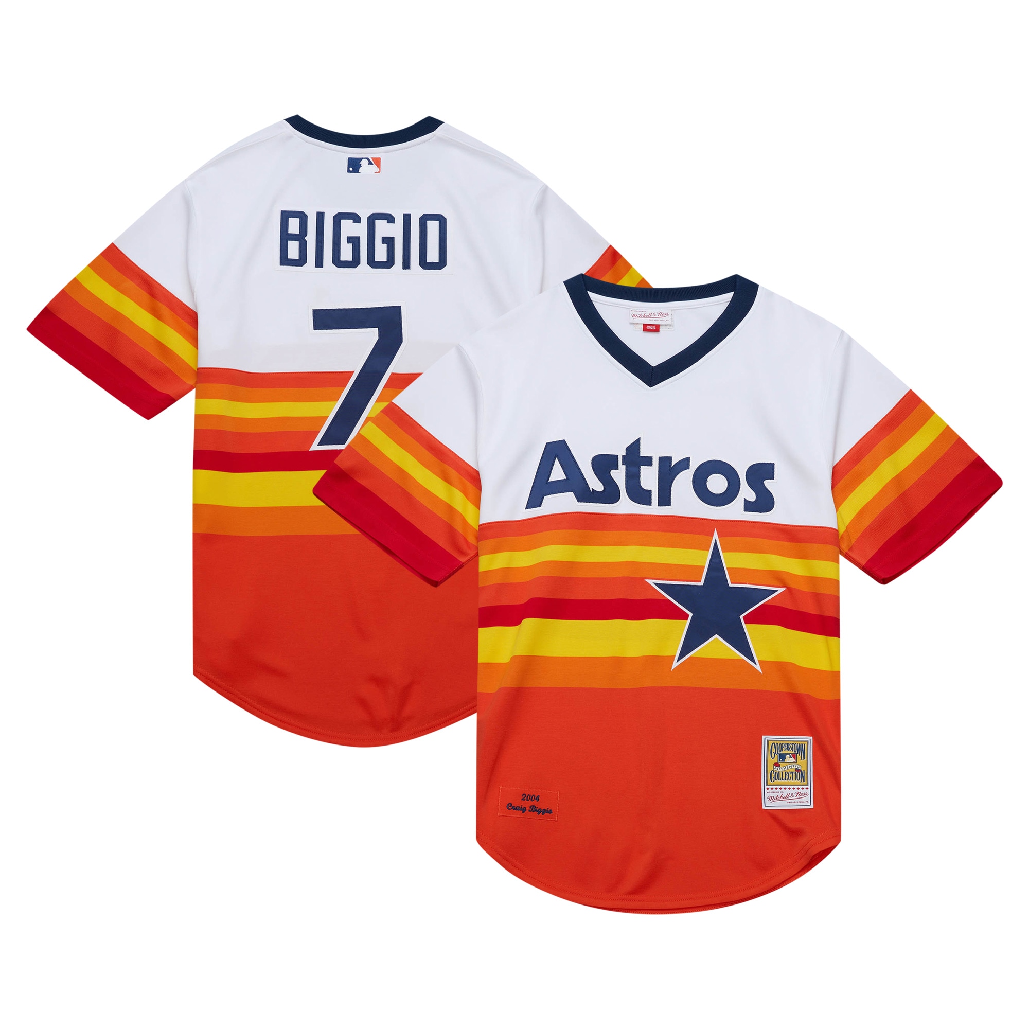 Craig Biggio Houston Astros 2004 Cooperstown Collection Throwback Jersey - White
