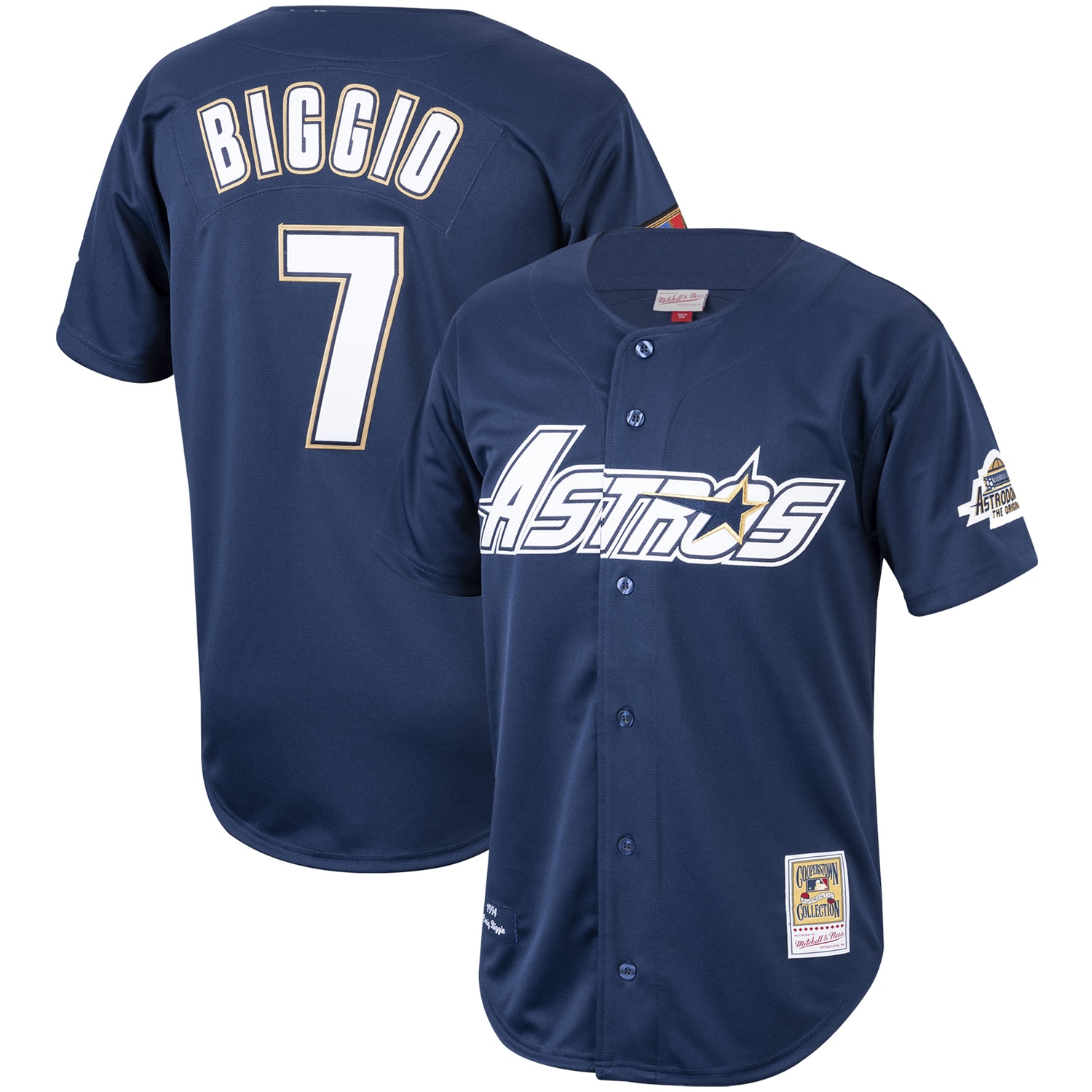 Craig Biggio Houston Astros Cooperstown Collection 1994 Jersey - Navy