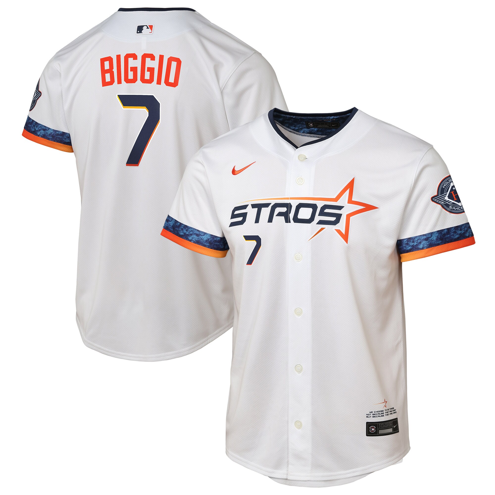 Craig Biggio Houston Astros Youth 2025 City Connect Limited Player Jersey - White
