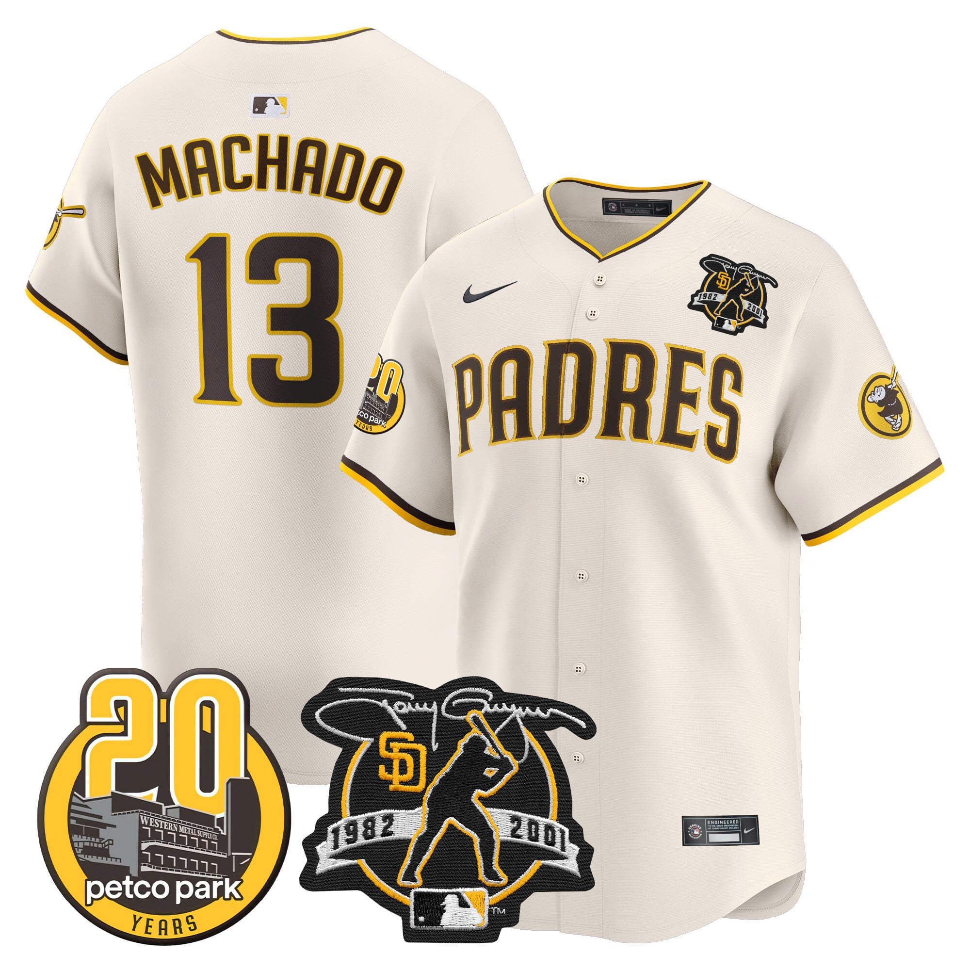 Alternative view of cream Nike Tatis Jr. Padres Jersey - Nike Tatis Jr. Padres Jersey
