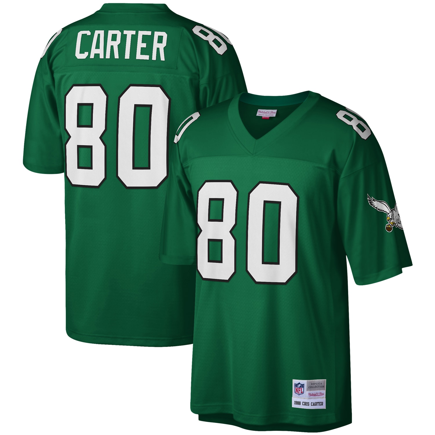Cris Carter Philadelphia Eagles Legacy Jersey - Kelly Green
