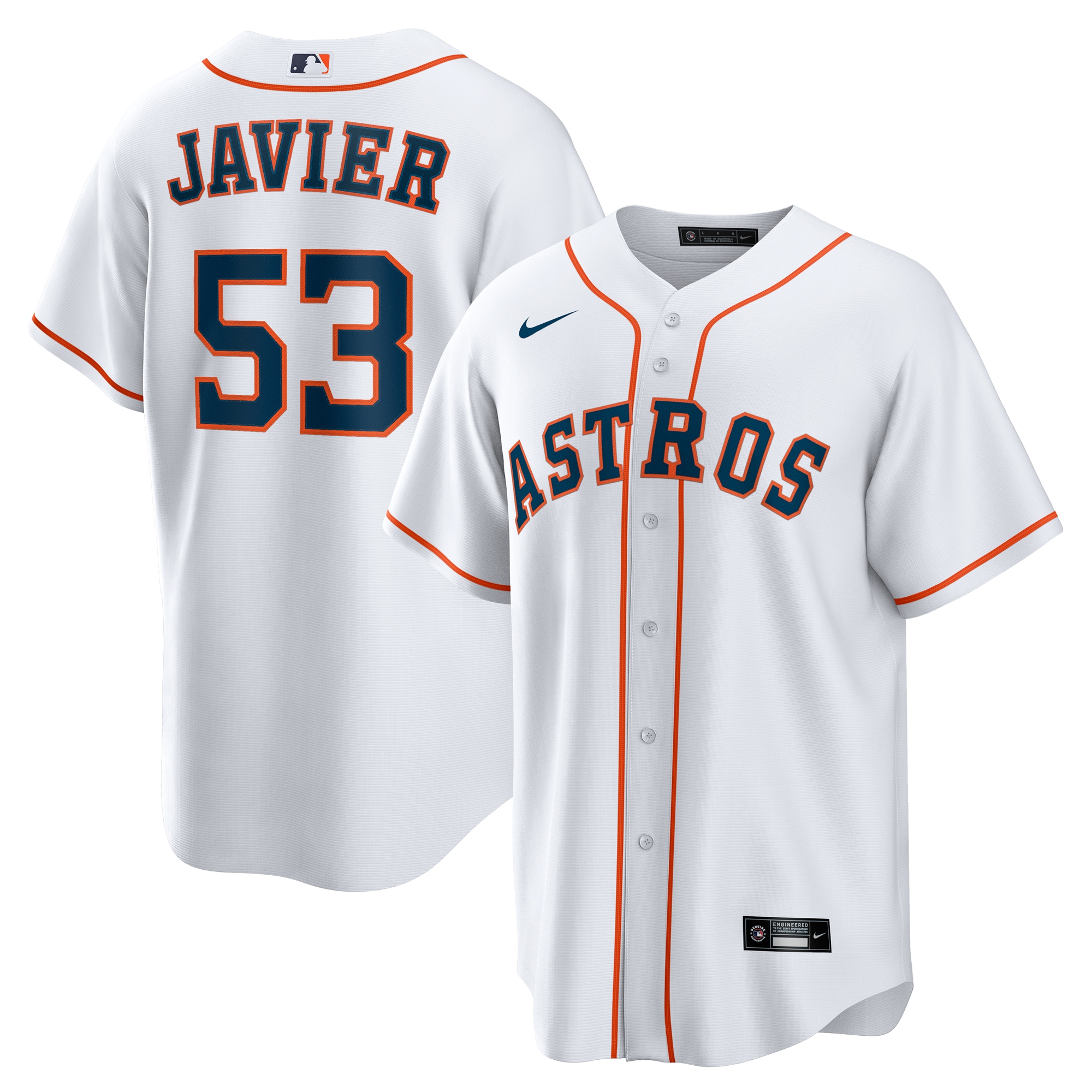 Cristian Javier Houston Astros Home Jersey - White