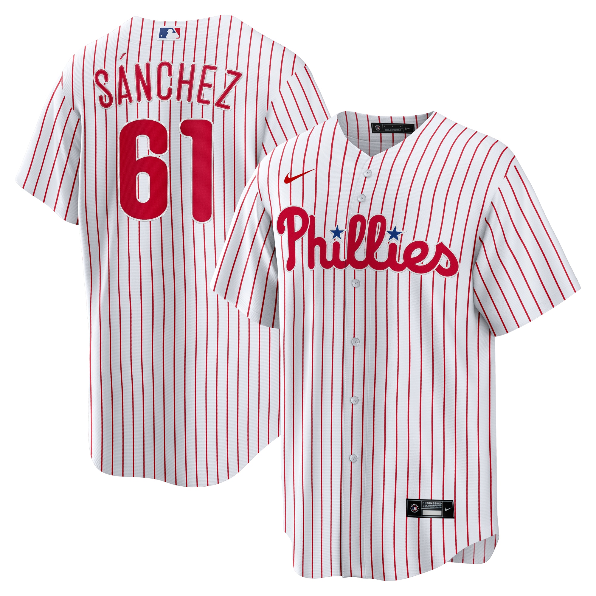 Cristopher Sanchez Philadelphia Phillies Home Jersey - White