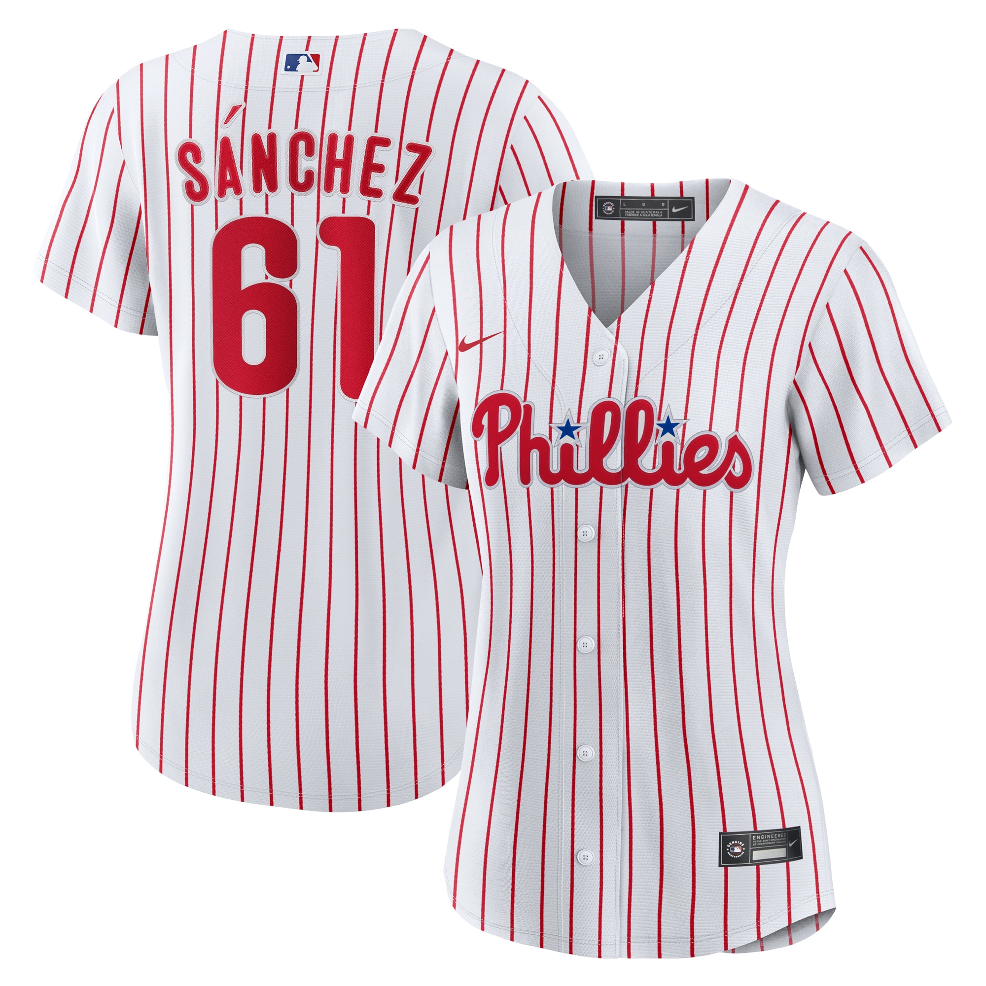 Cristopher Sanchez Philadelphia Phillies Women's Home Jersey - White