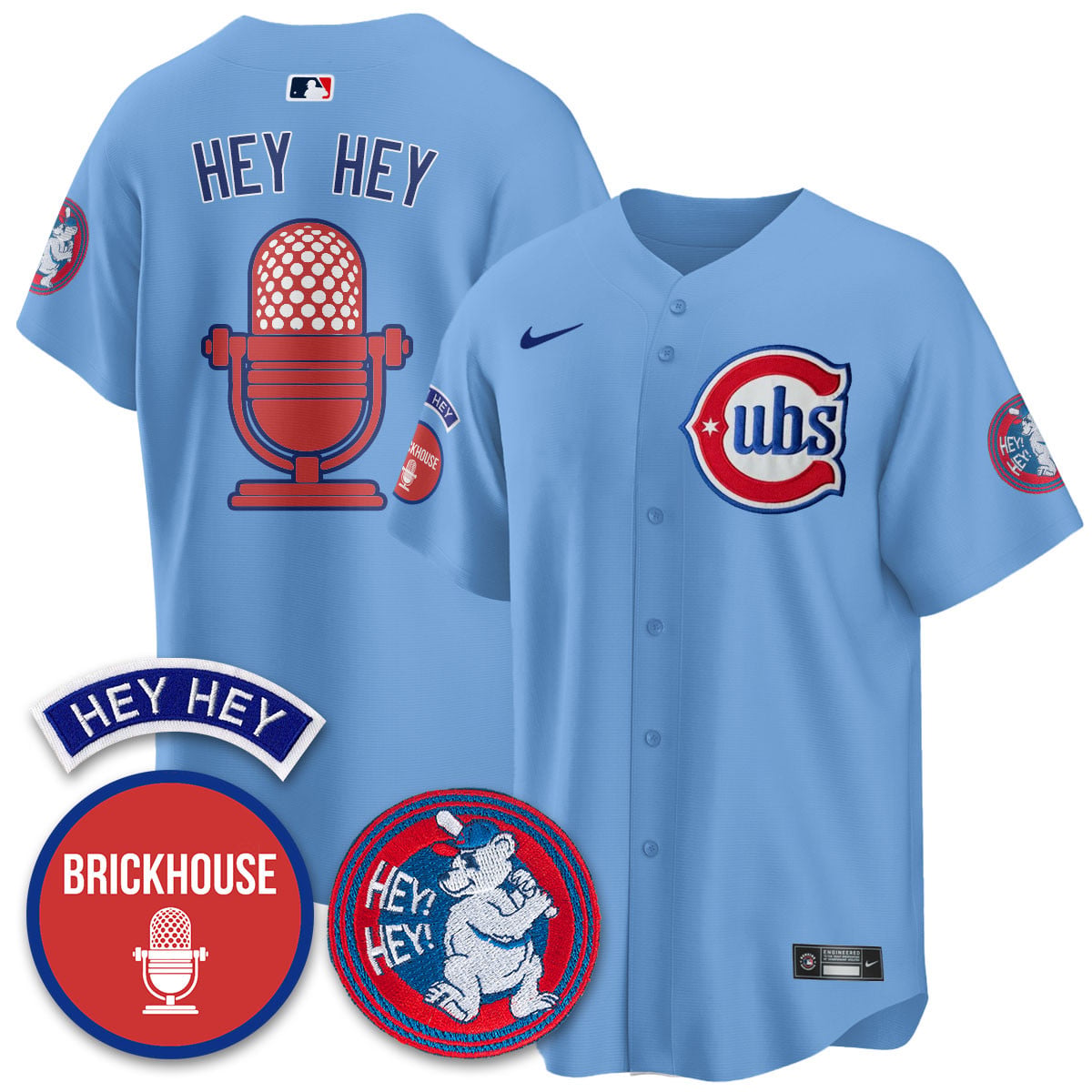 Alternative view of Cubs Hoerner Black Jersey - Nike - Brickhouse Edition