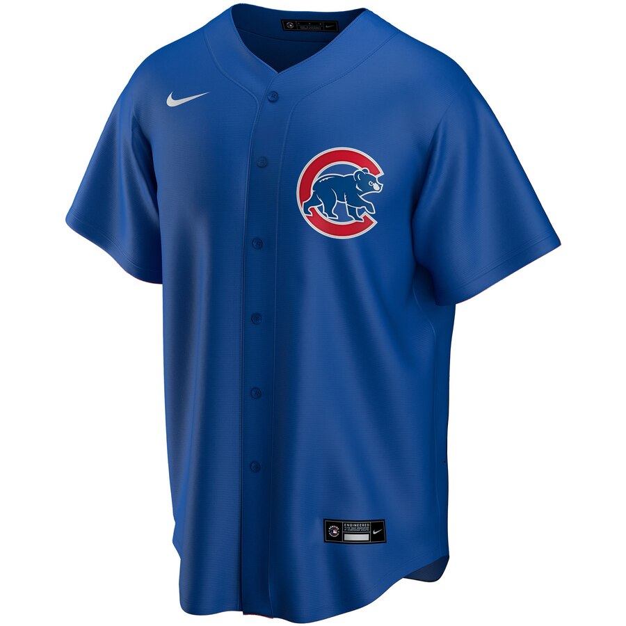 Alternative view of Cubs Royal Blue Custom Jersey nike - Nike Cubs Royal Blue Custom 3