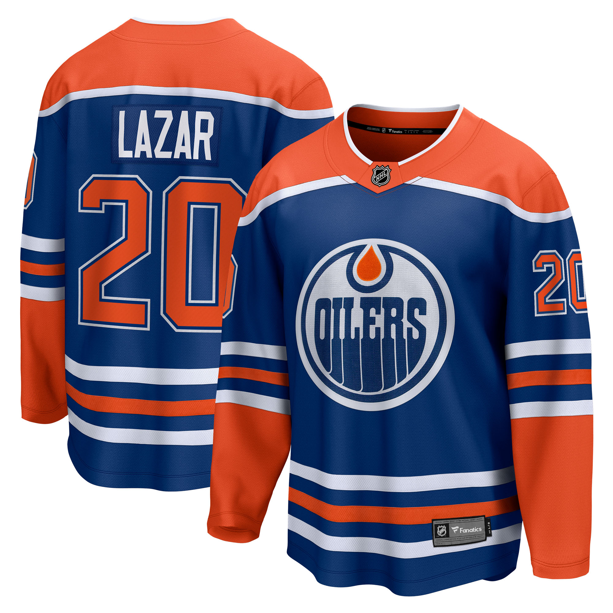 Curtis Lazar Edmonton Oilers Fanatics Home Breakaway Jersey - Royal