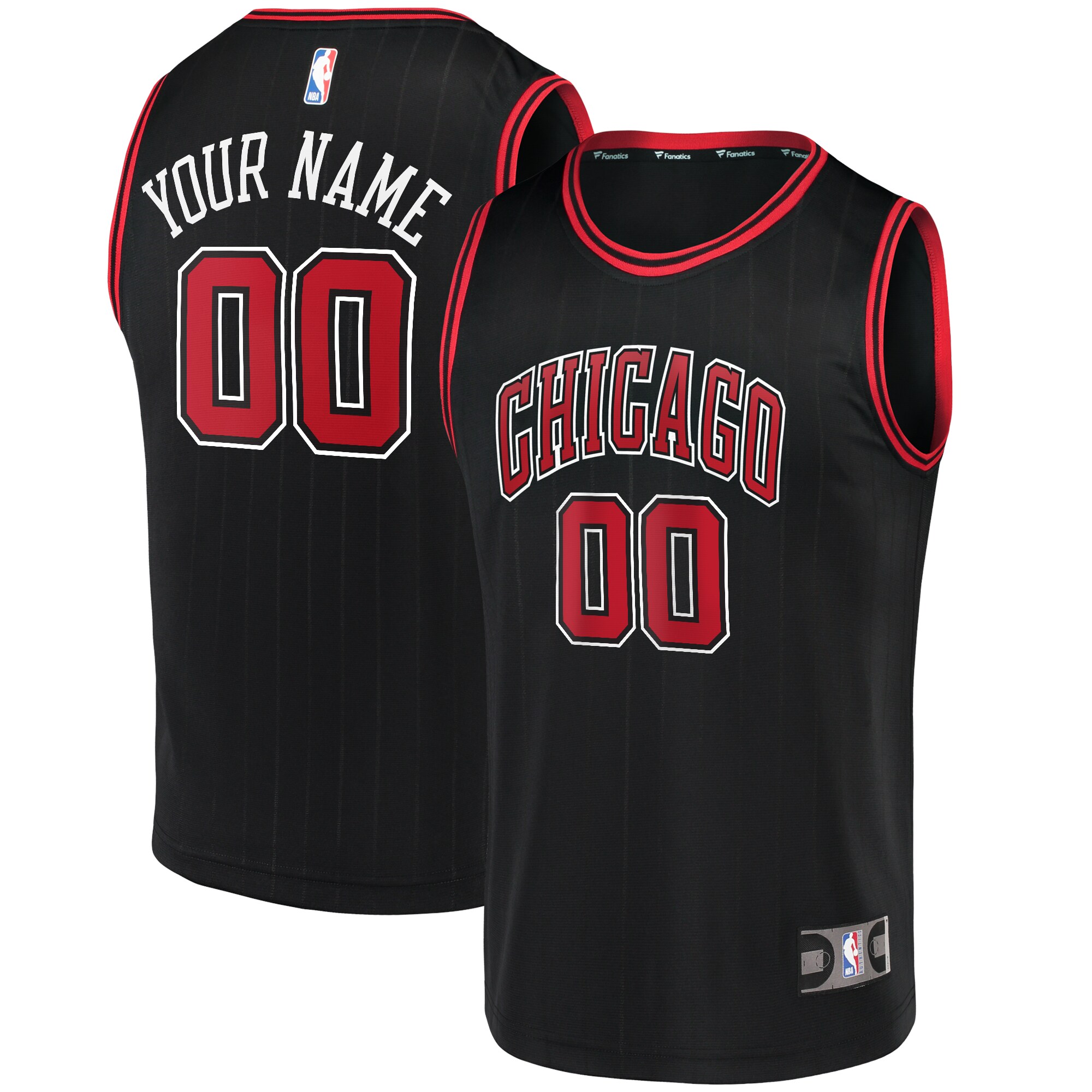 Custom Bulls Black Jersey - Custom Chicago Bulls Black Jersey 2