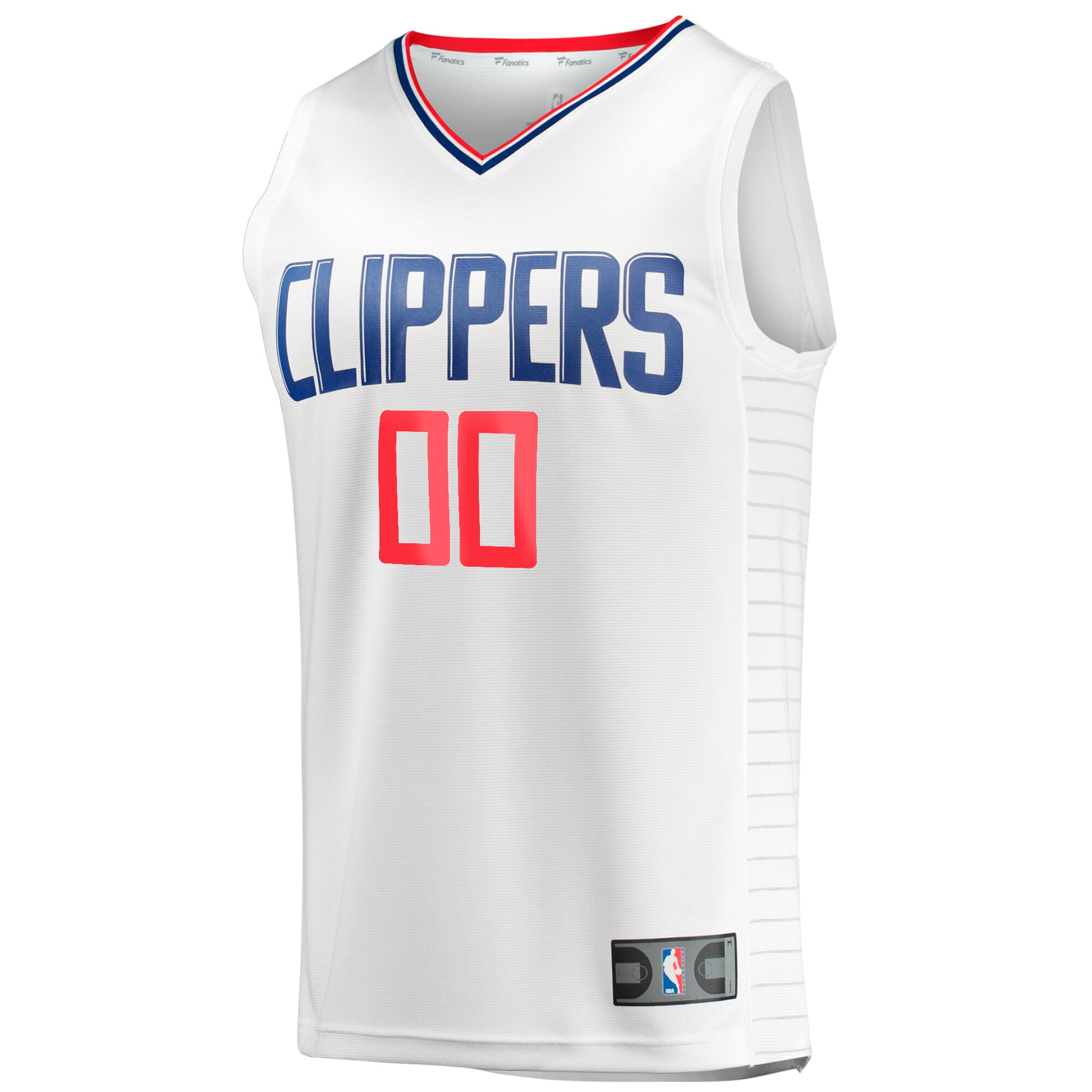 Alternative view of Custom Clippers Jersey - Fanatics White Replica - Personalize It!