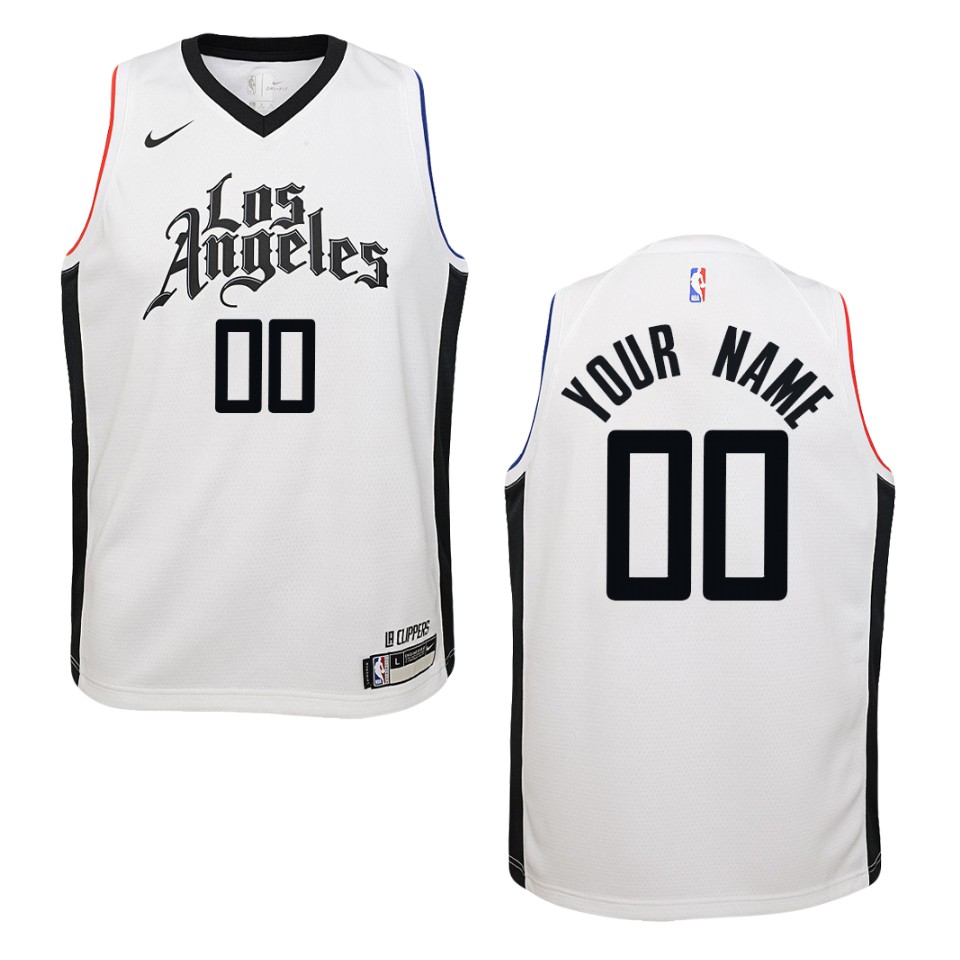 Custom Clippers White Jersey - Nike - Personalized Edition