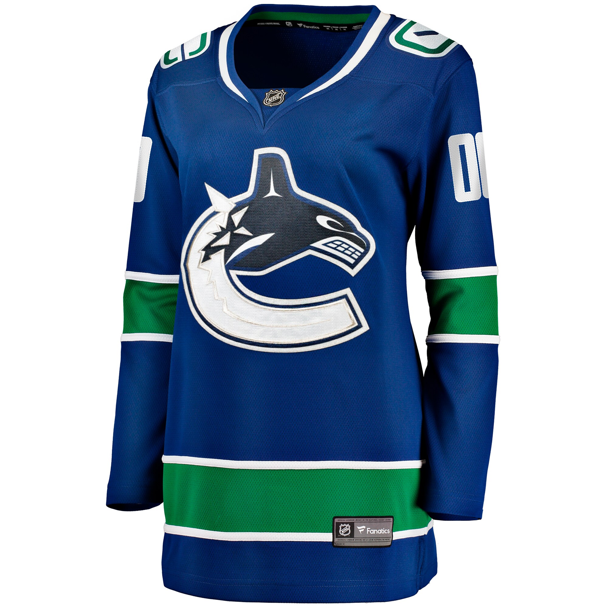 Alternative view of custom Fanatics Canucks Blue Jersey - Fanatics Canucks Blue Jersey