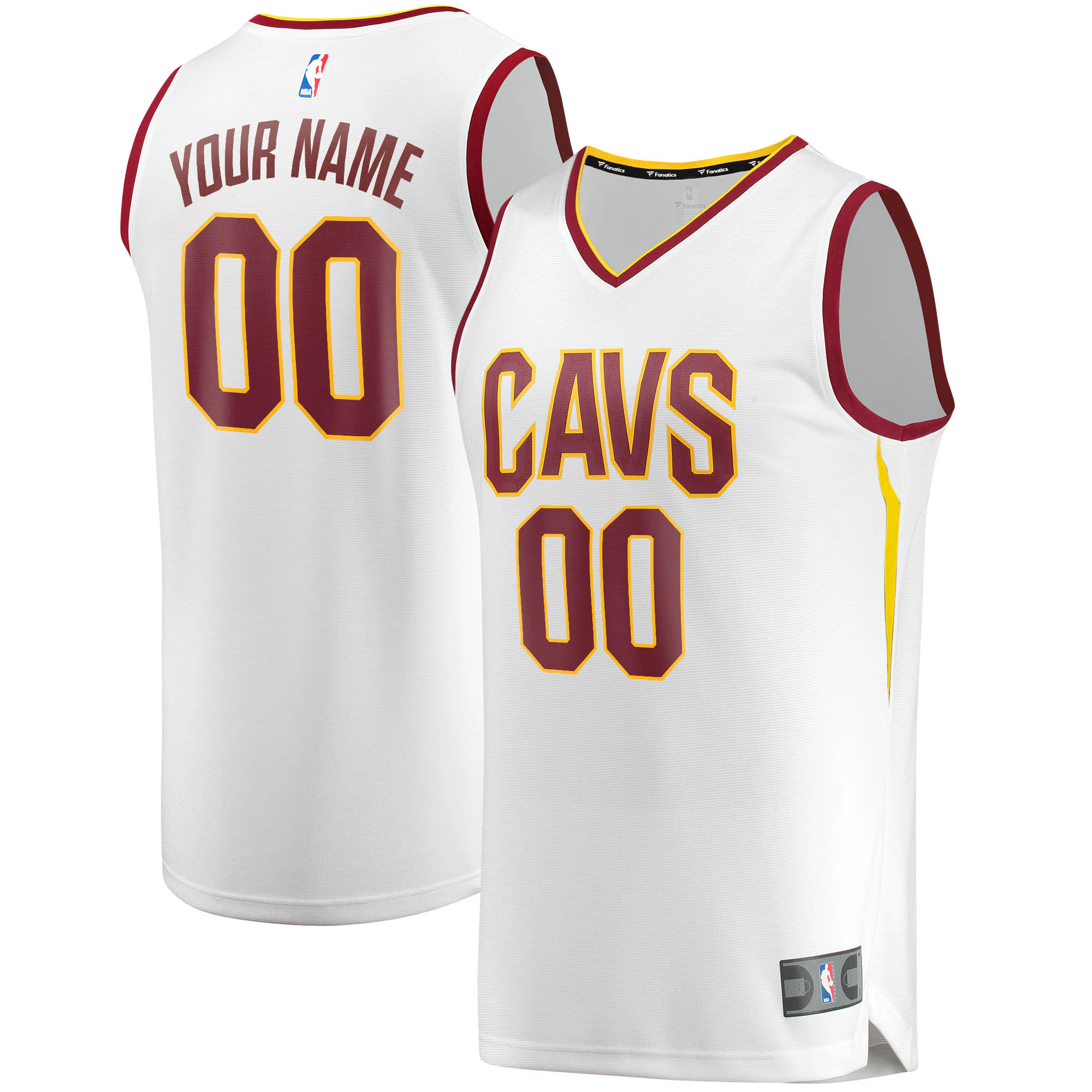 custom Fanatics Cavs White Jersey - Fanatics Cavs White Jersey