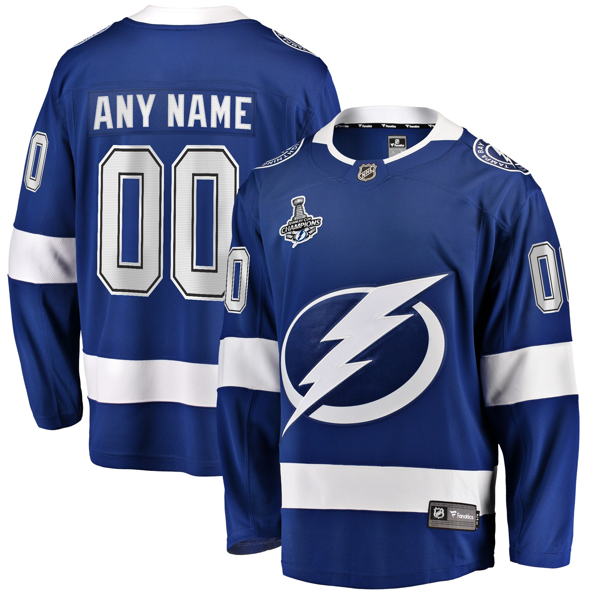 custom Fanatics Lightning Blue Jersey - Fanatics Lightning Blue Jersey