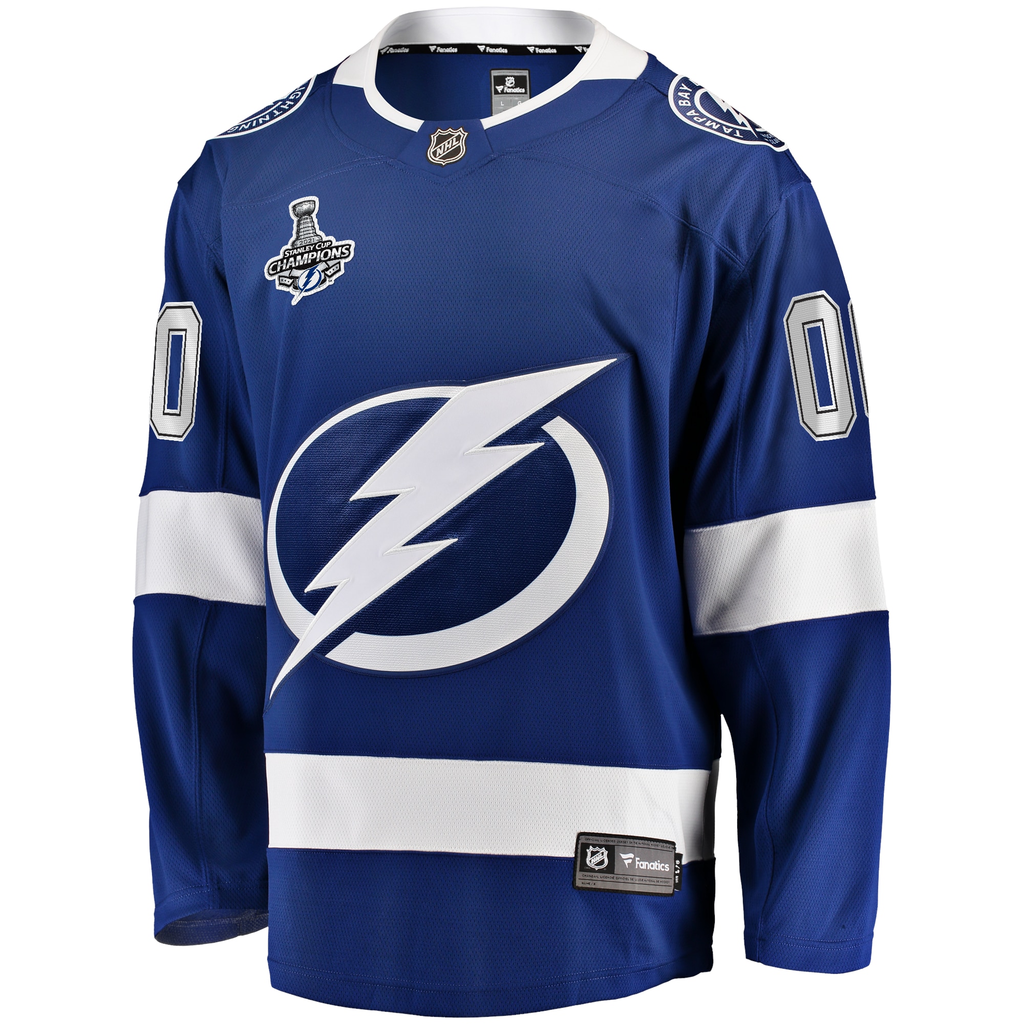 Alternative view of custom Fanatics Lightning Blue Jersey - Fanatics Lightning Blue Jersey