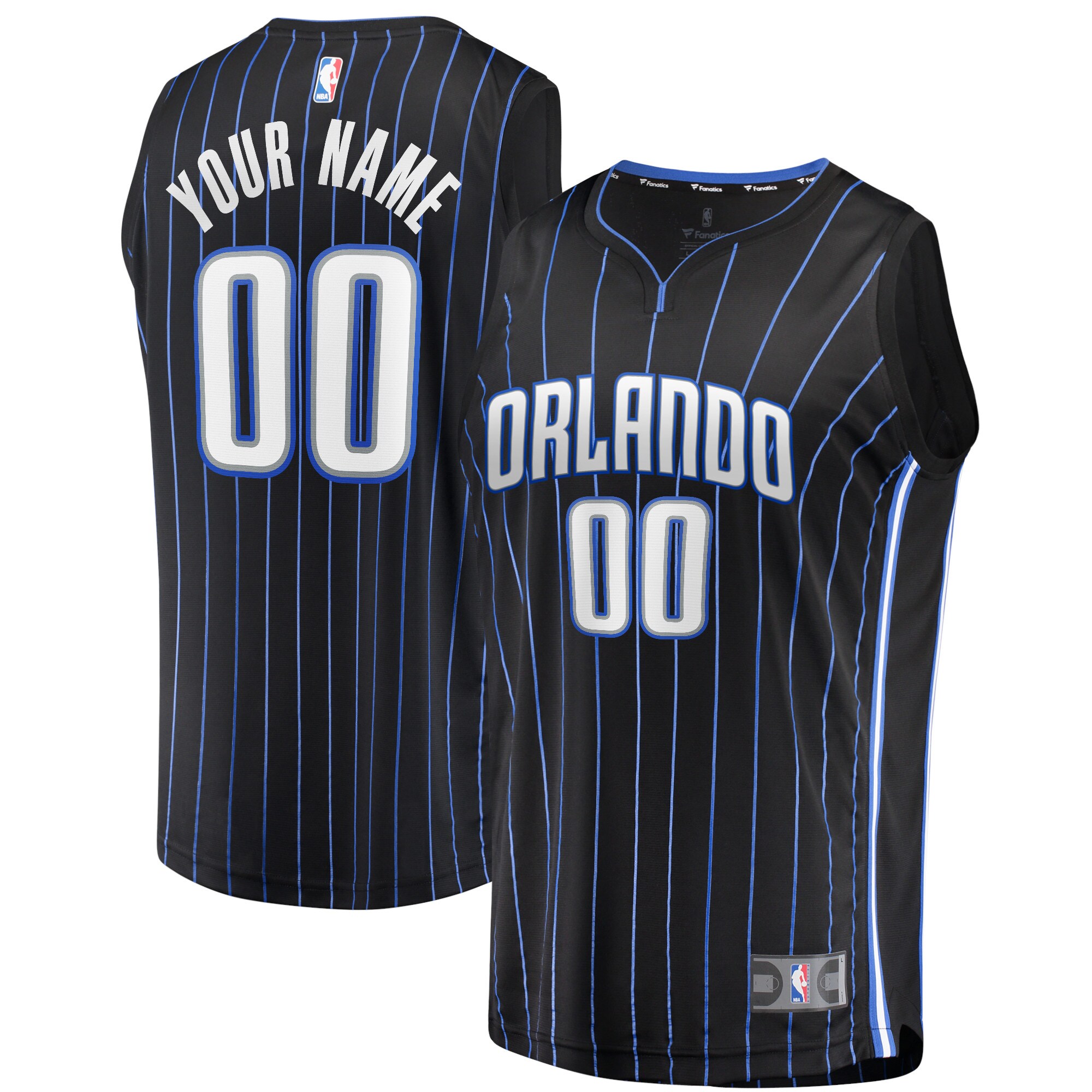 custom Fanatics Magic Black Jersey - Fanatics Magic Black Jersey