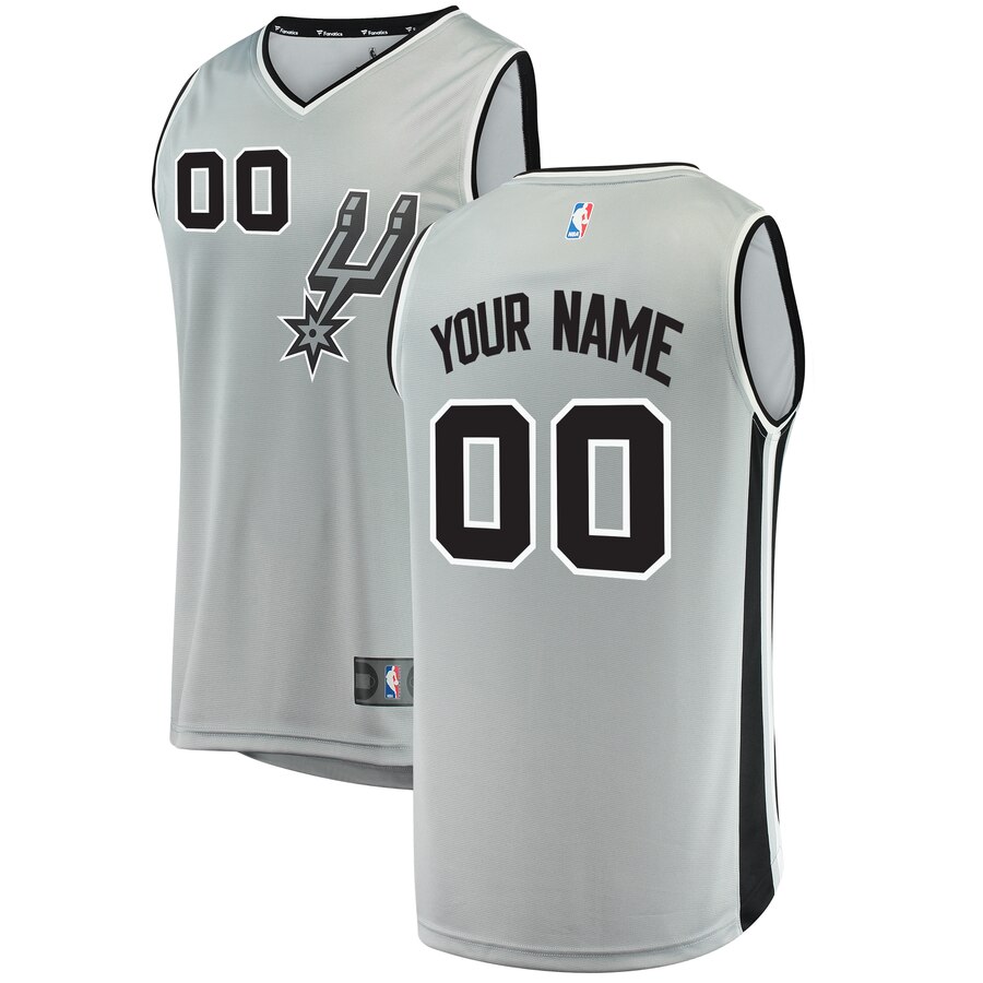 custom Fanatics Spurs Gray Jersey - Fanatics Spurs Gray Jersey