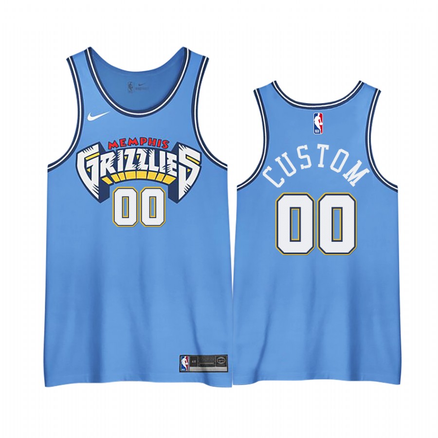 Custom Grizzlies Blue Jersey - Custom Nike Grizzlies Blue Jersey
