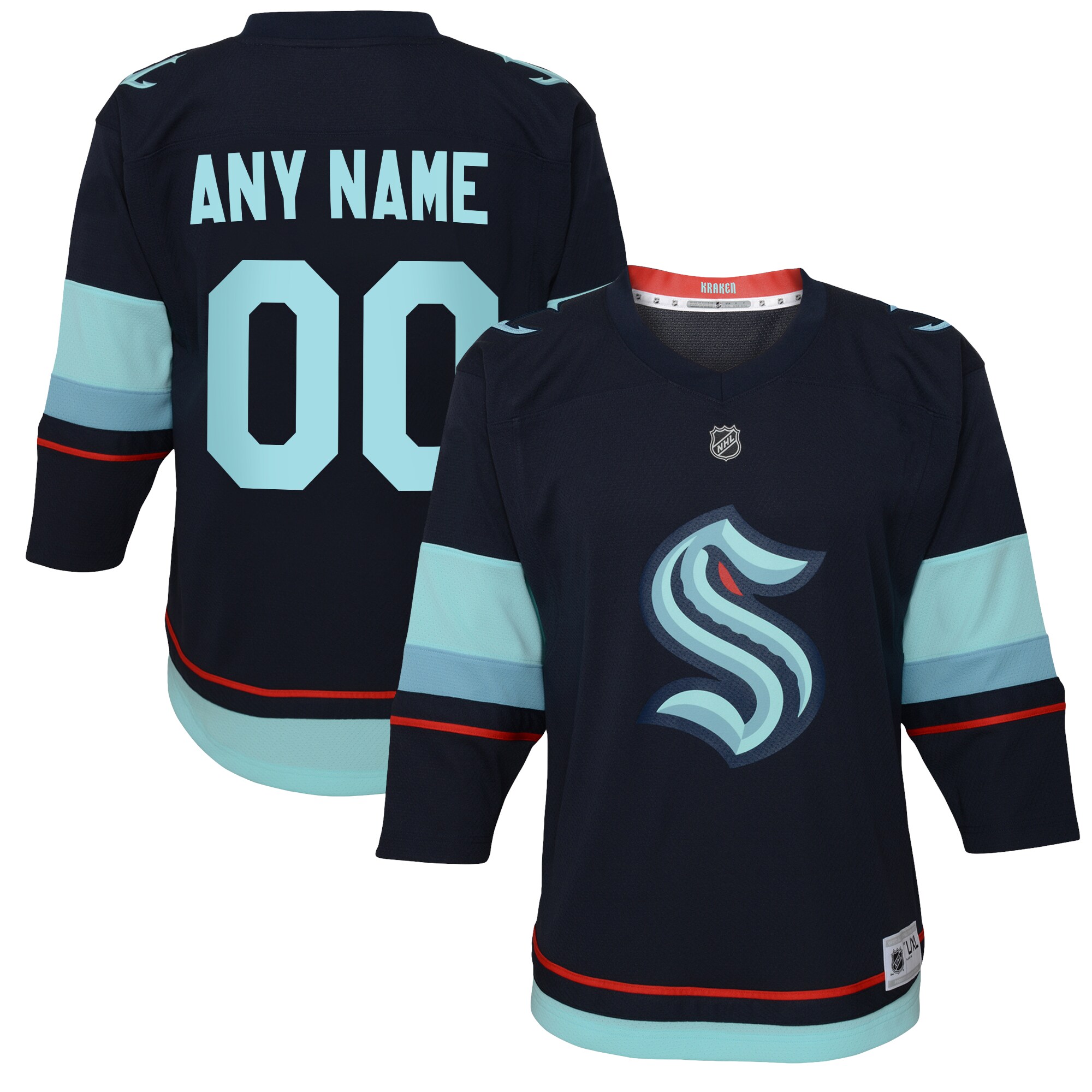 Custom Kraken Navy Jersey - Personalized NHL Gear