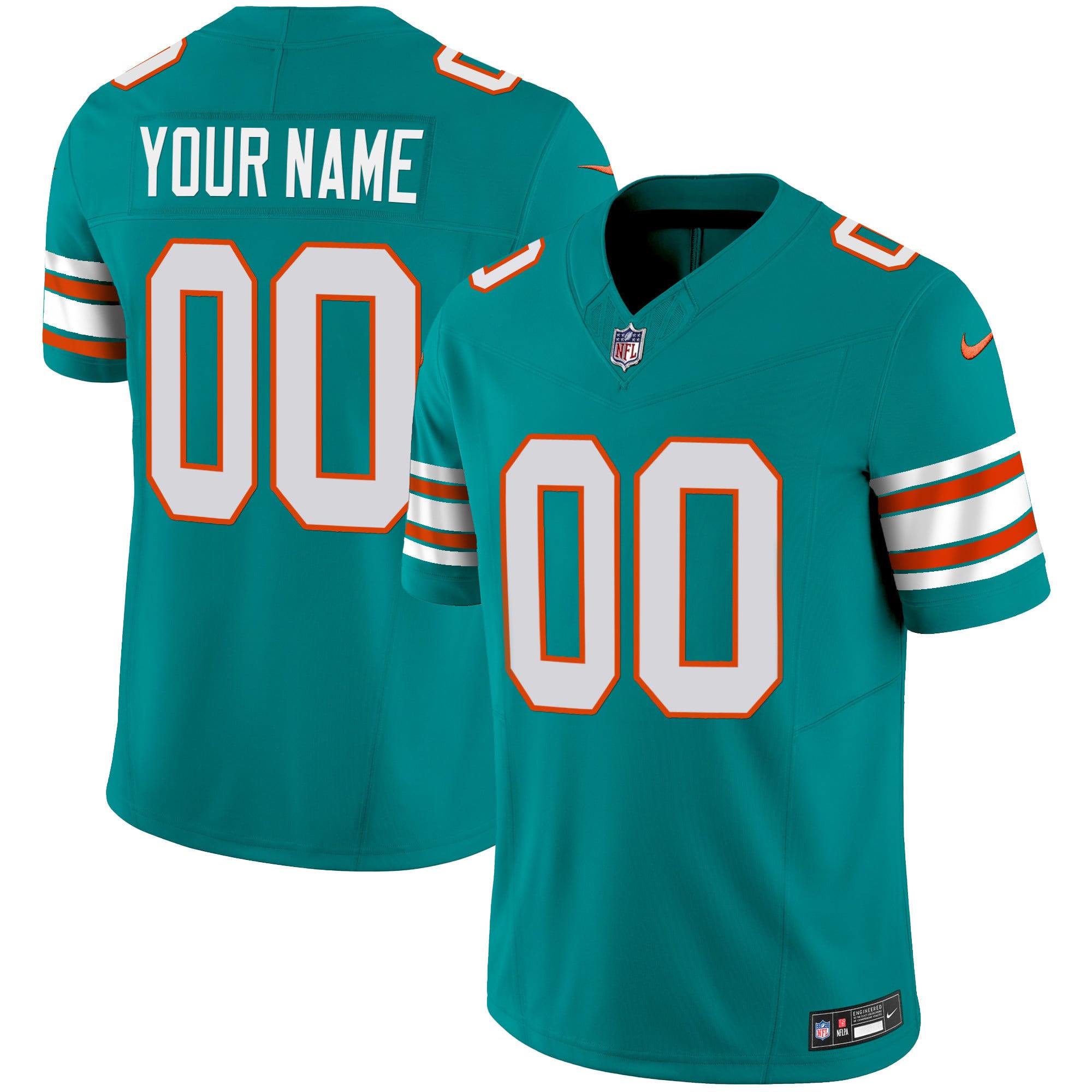 Custom Miami Dolphins Teal Jersey - Personalized NFL Gear