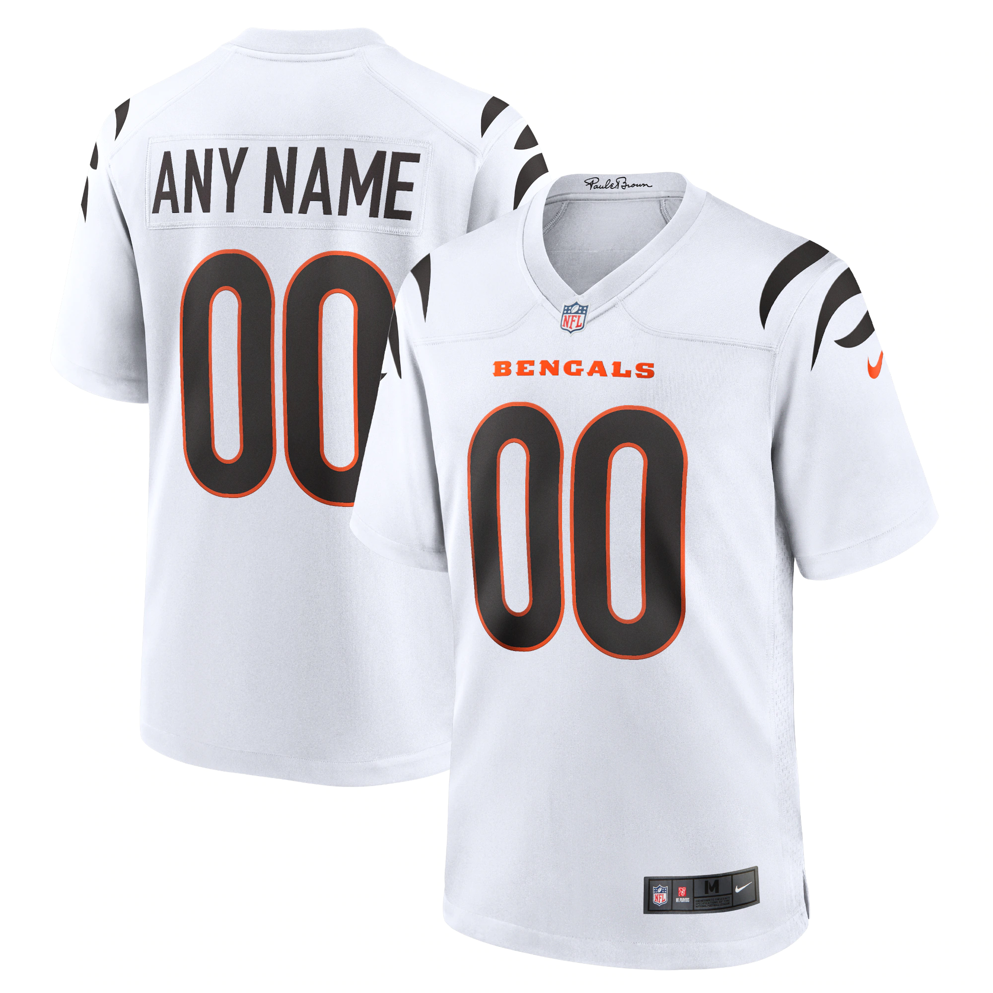 custom Nike Bengals White Jersey - Nike Bengals White Jersey - Custom