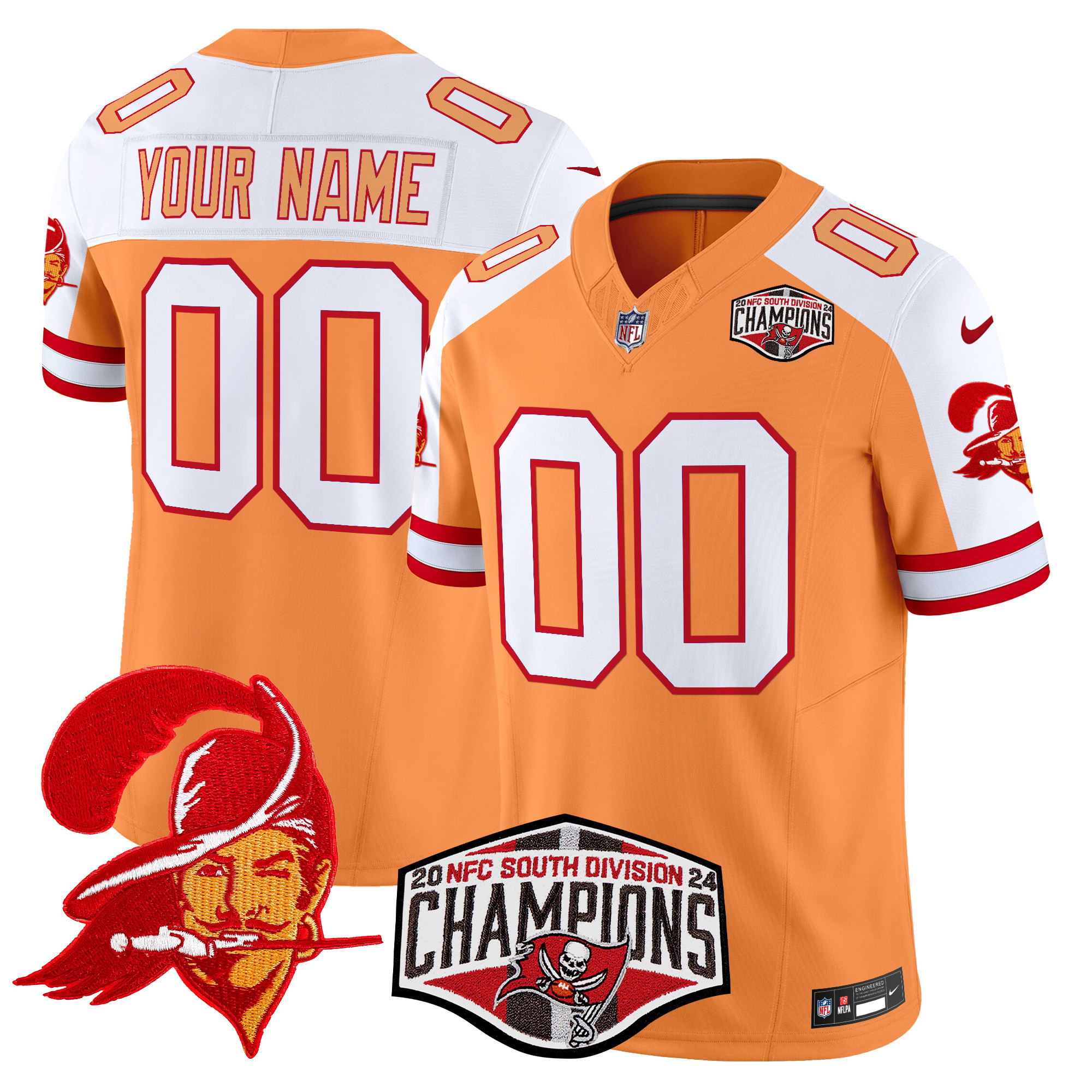 custom Nike Buccaneers Orange Jersey - Nike Buccaneers Orange Jersey