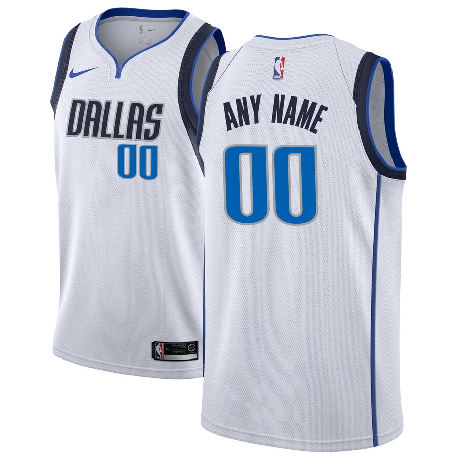 custom Nike Mavericks White Jersey - Nike Mavericks White Jersey