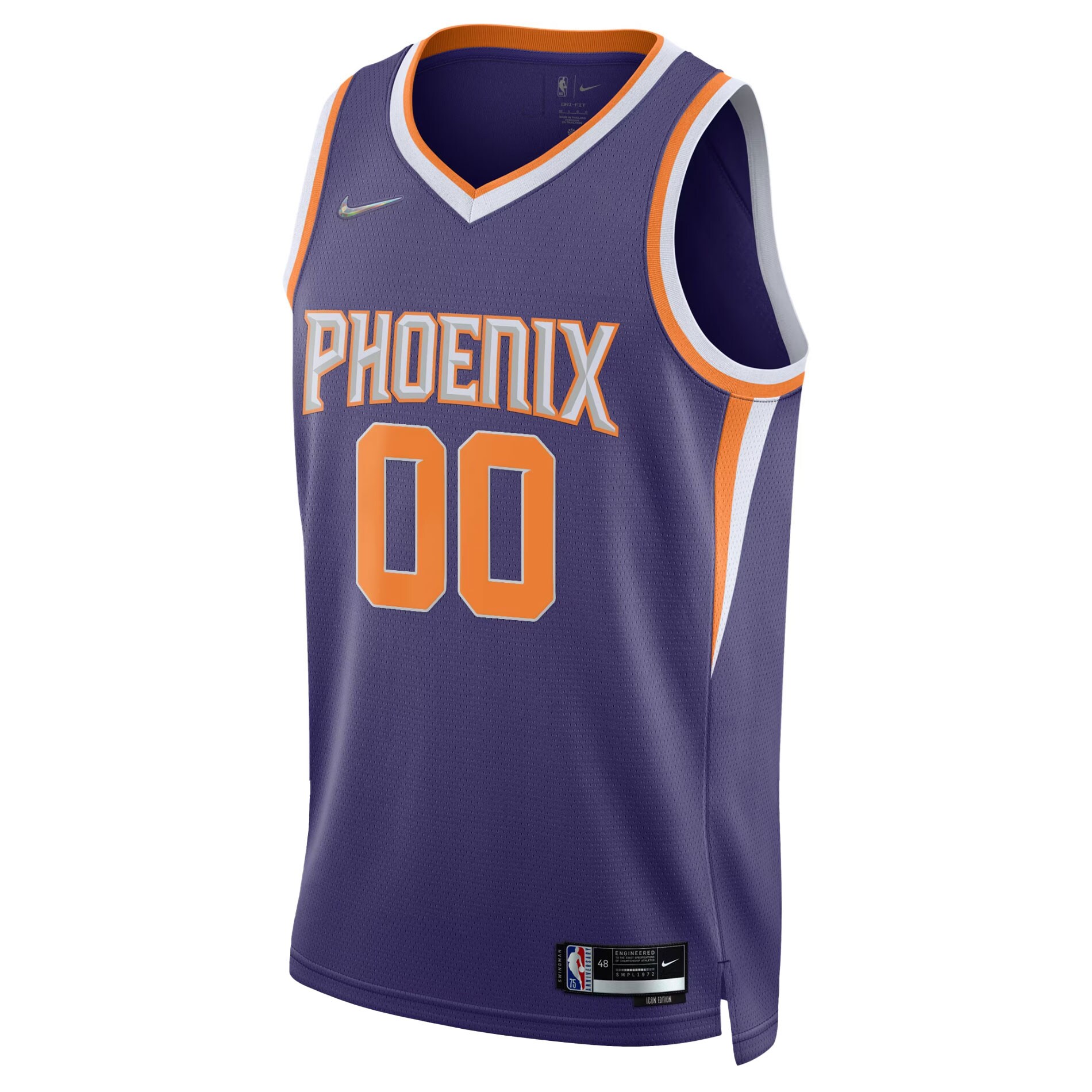 Alternative view of custom Nike Suns Purple Jersey - Nike Suns Purple Jersey - Custom Icon