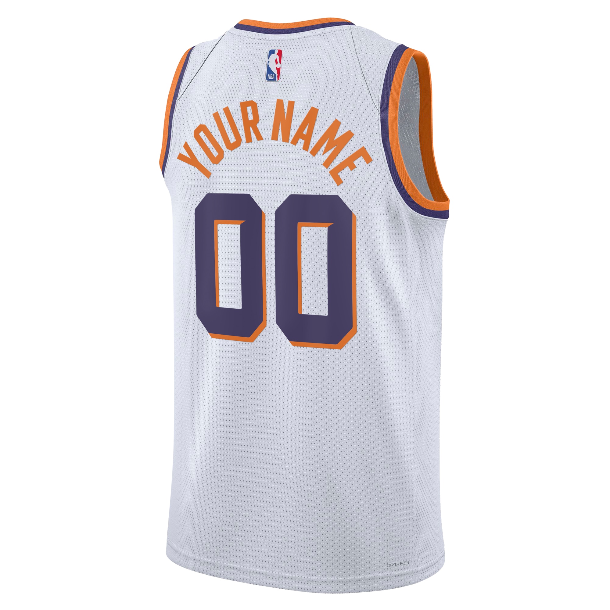 Alternative view of Custom Nike Suns White Jersey - Association Edition