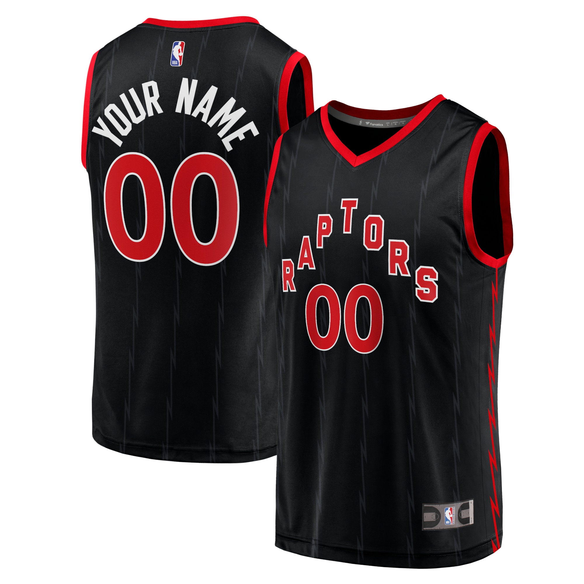Custom Raptors Black Jersey - Fanatics - Personalized Design