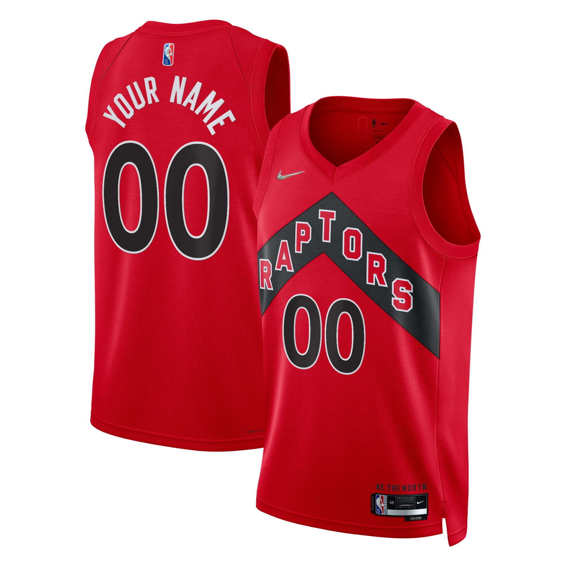 Custom Raptors Red Jersey - Custom Raptors Red Icon Edition Jersey
