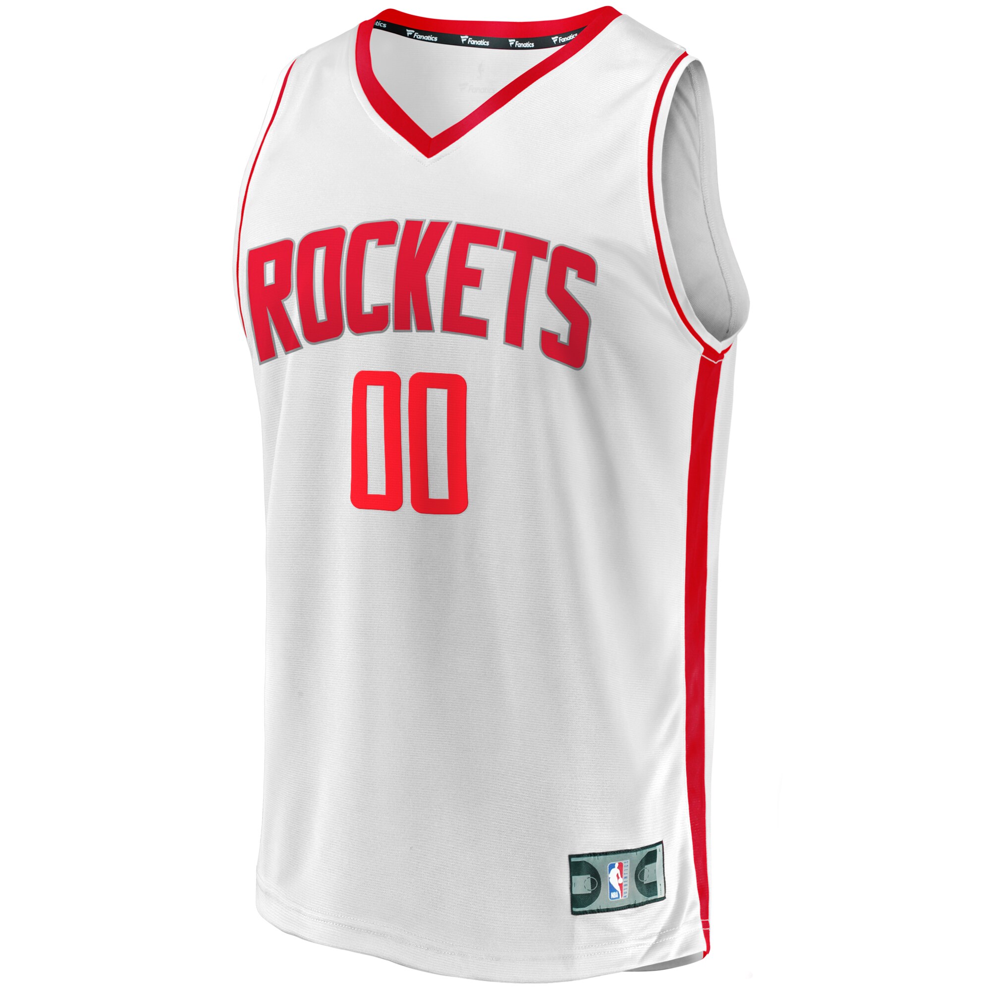 Alternative view of Custom Rockets White Jersey - Fanatics - Personalized Edition