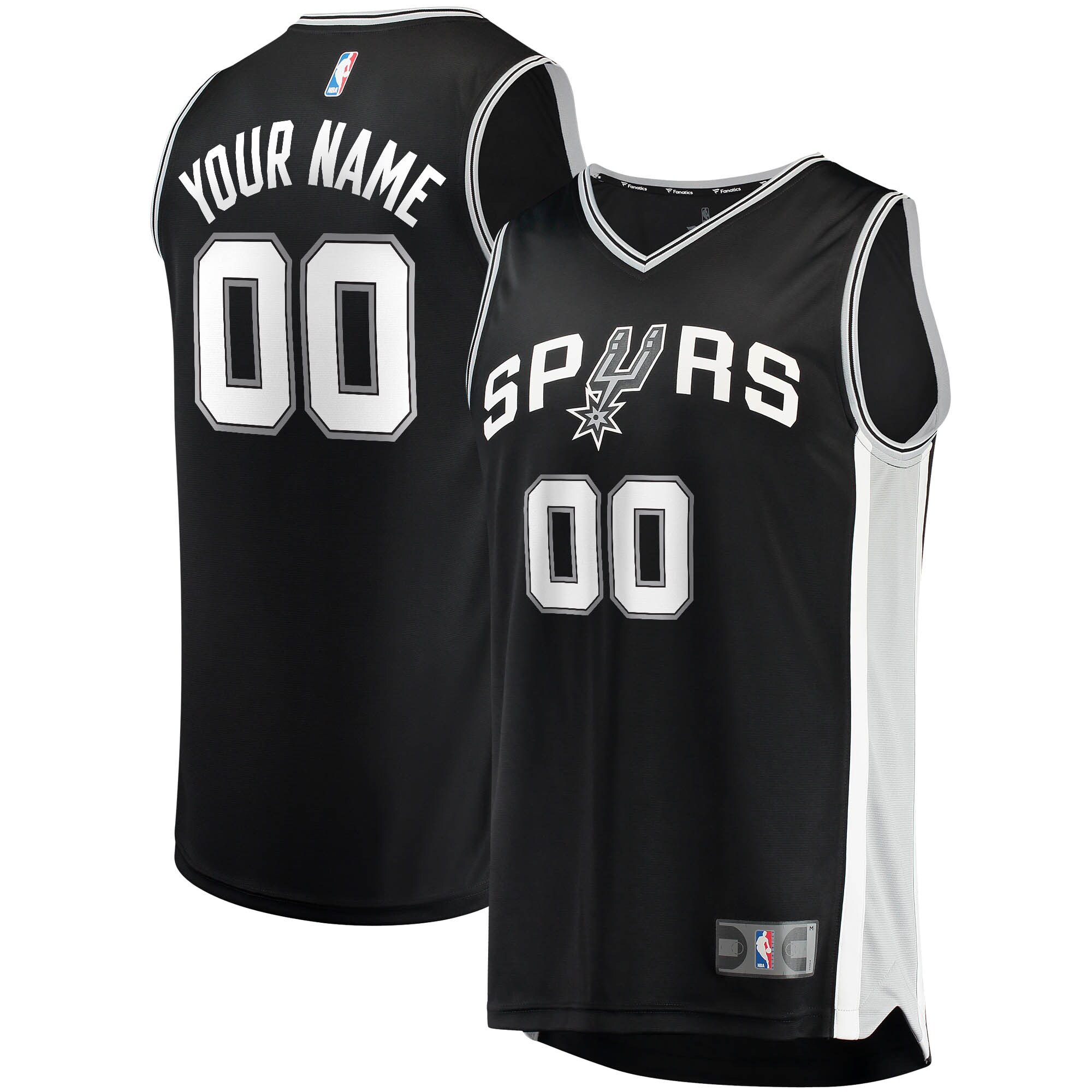 Custom Spurs Black Jersey - Fanatics - Personalize Yours!