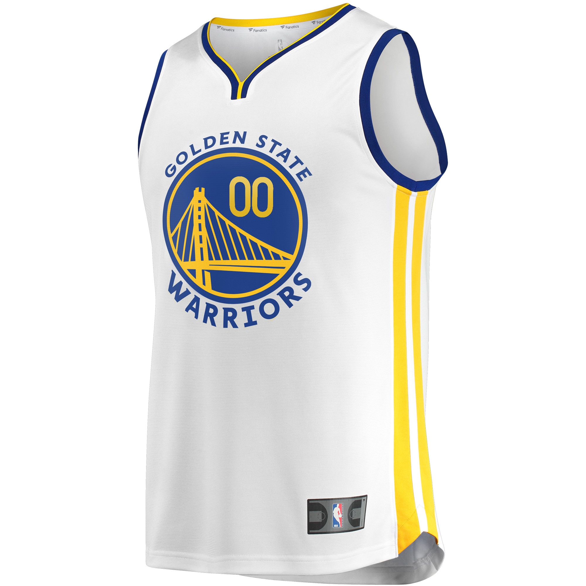 Alternative view of Custom Warriors White Jersey - Fanatics Authentic - Personalize It!
