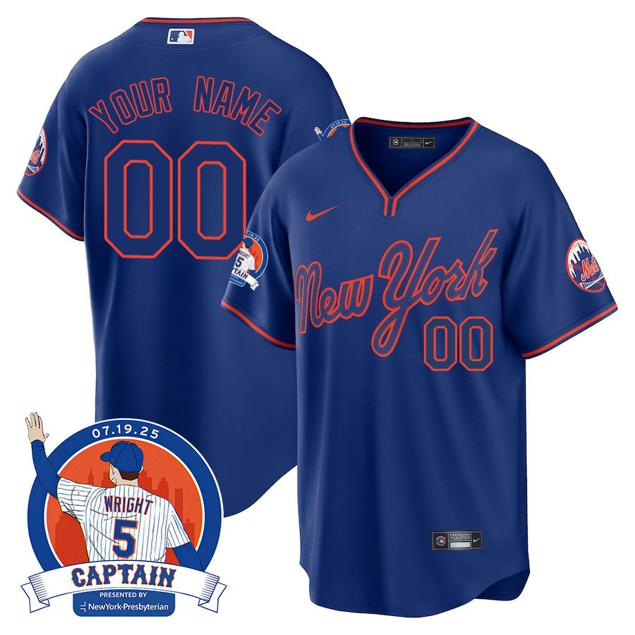 Alternative view of customizable Nike NYC Gray Pinstripe Jersey - Nike NYC Gray Pinstripe