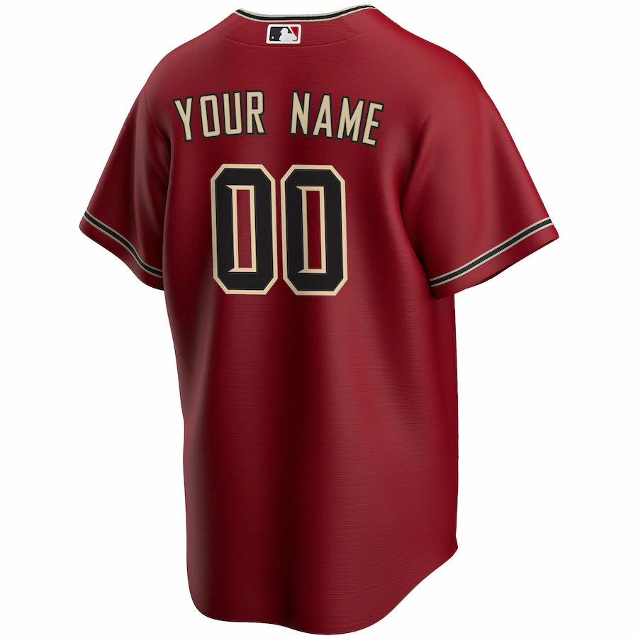Alternative view of D-backs Custom Maroon Jersey - Nike - Personalized MLB