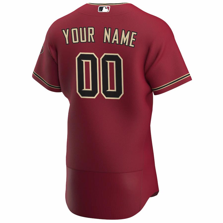 Alternative view of D-backs Sedona Red Jersey nike - Nike D-backs Sedona Red Custom Jersey