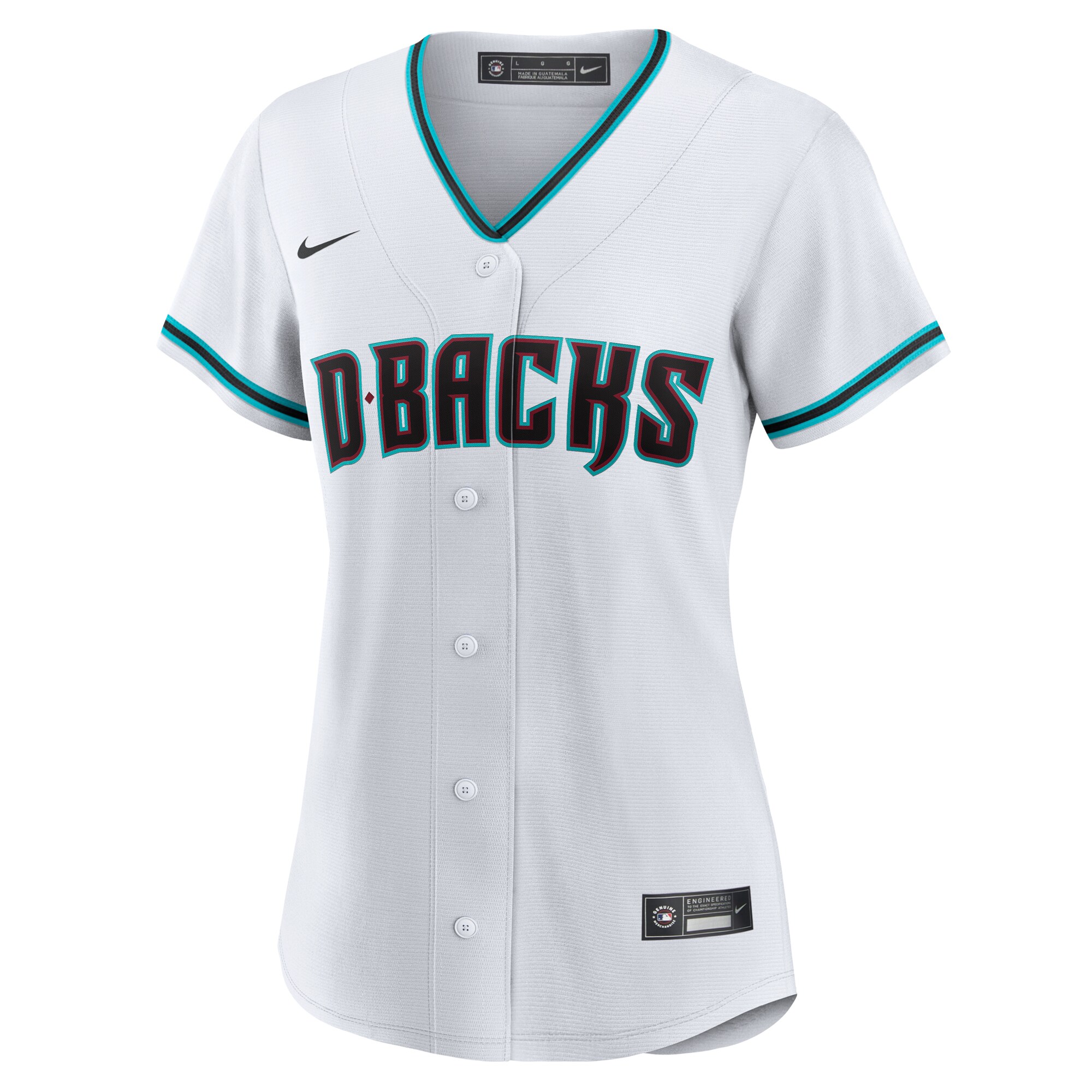 Alternative view of D-backs White Home Jersey - Nike - Custom MLB Gear