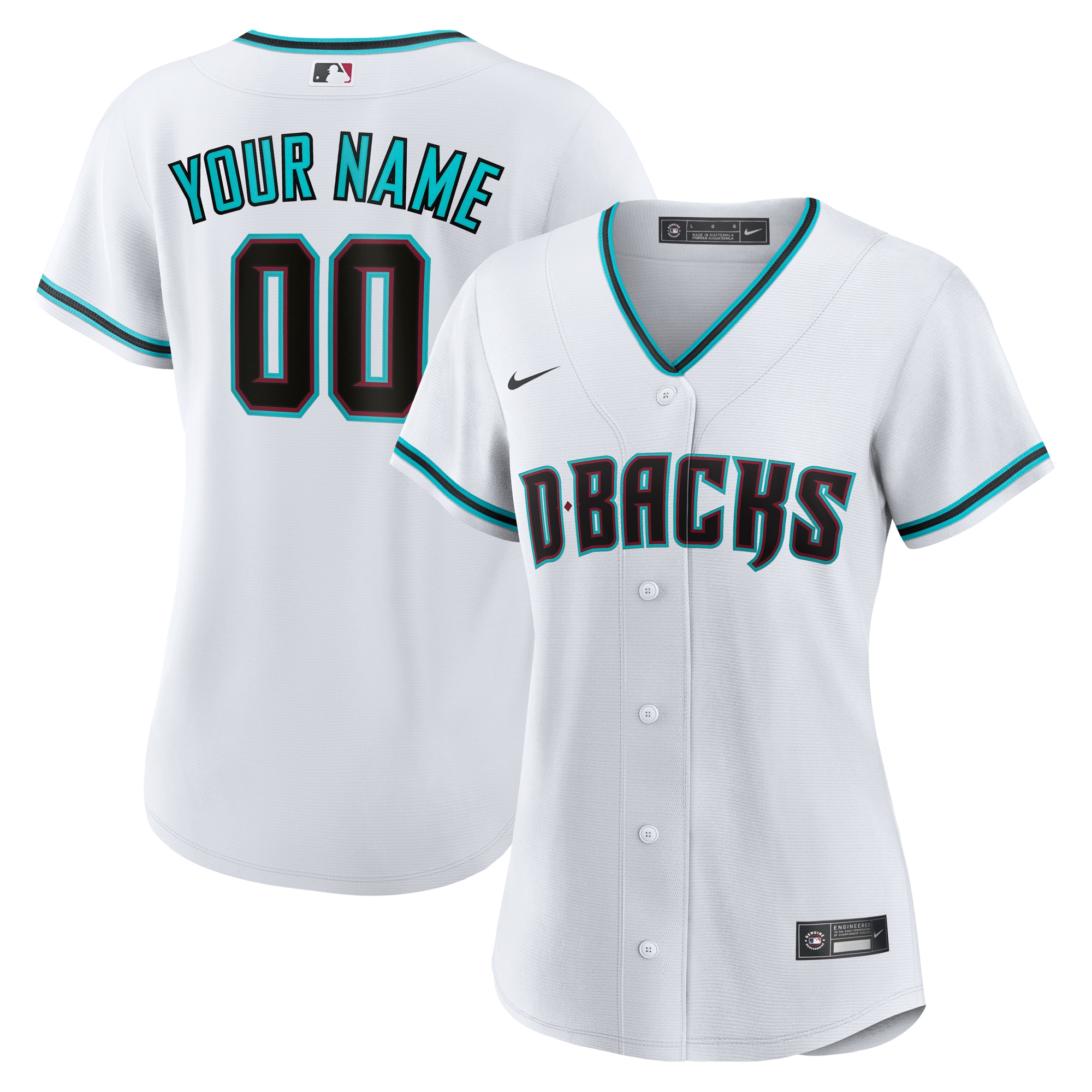 D-backs White Home Jersey - Nike - Custom MLB Gear