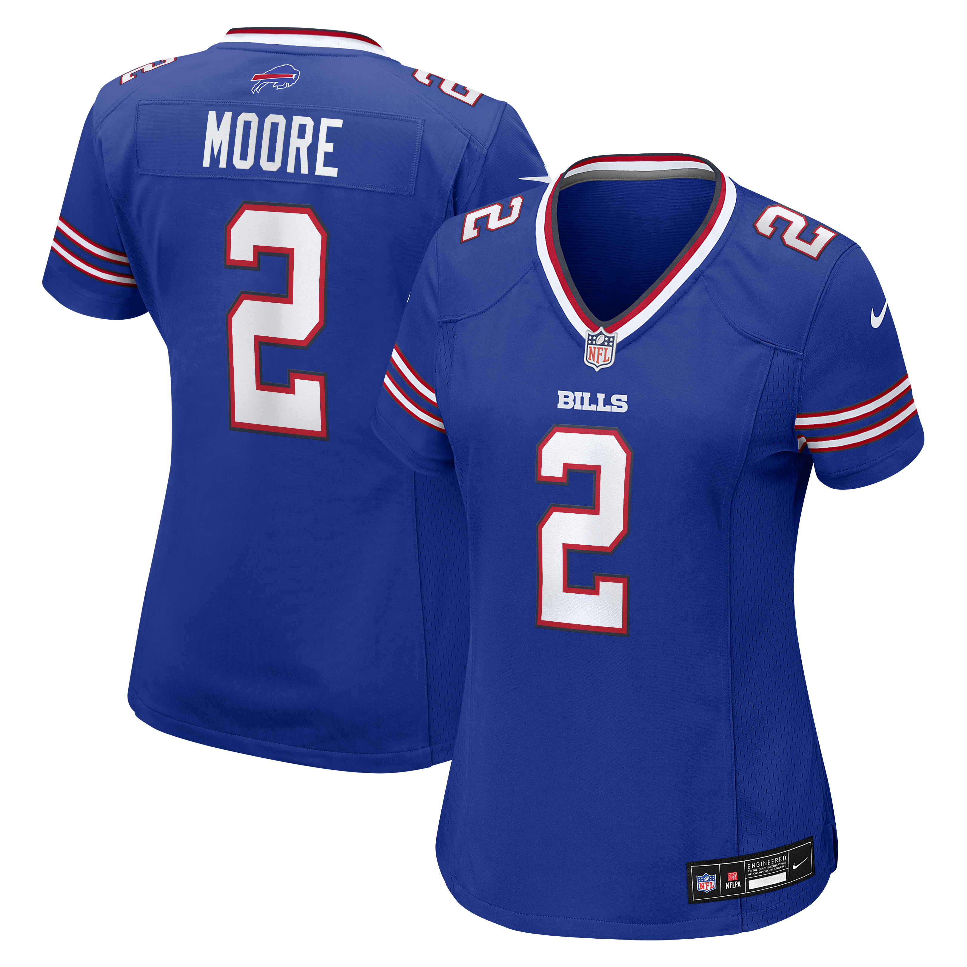 D.J. Moore Buffalo Bills Women's Game Jersey - Royal