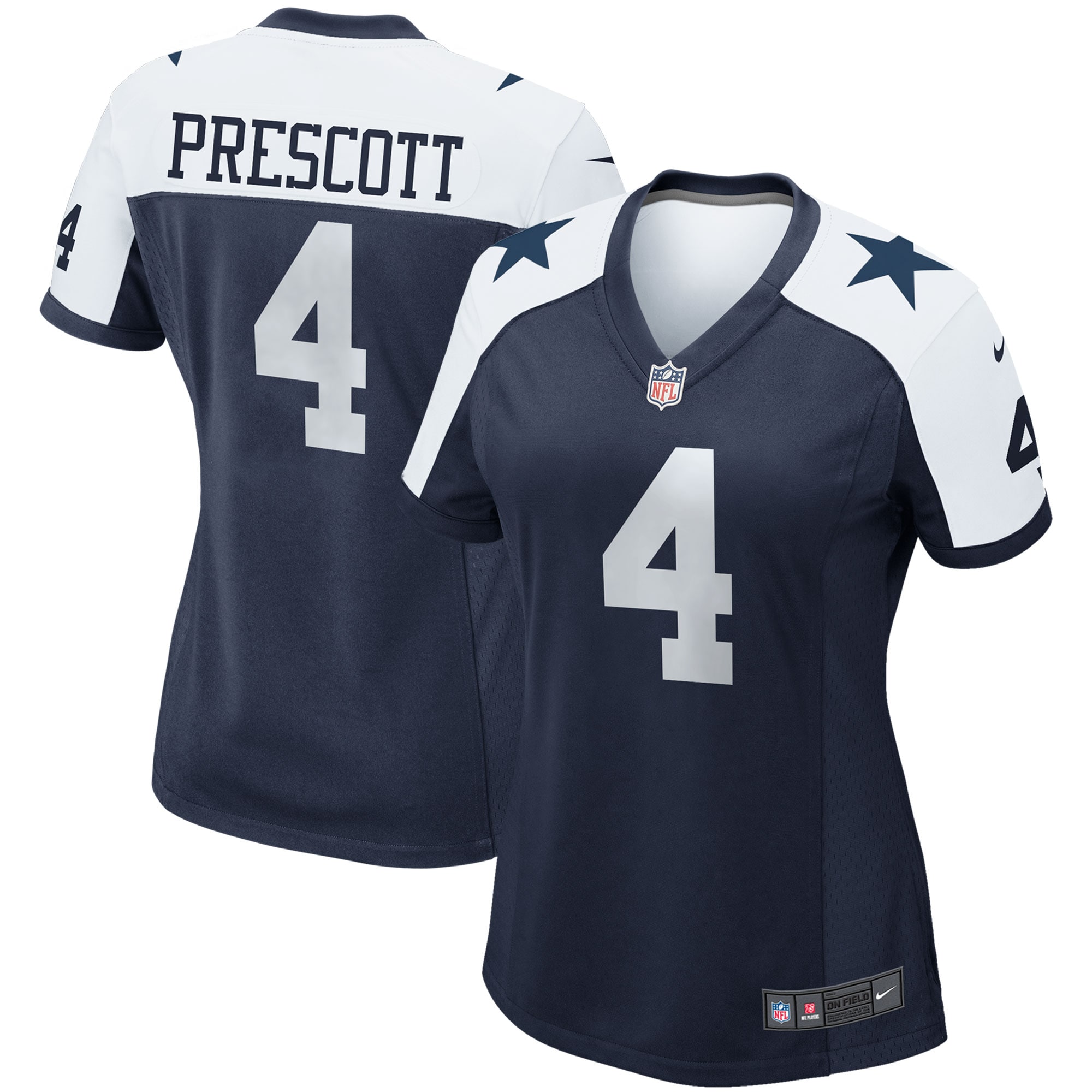 Dak Prescott Dallas Cowboys Women's Alternate Game Team Jersey