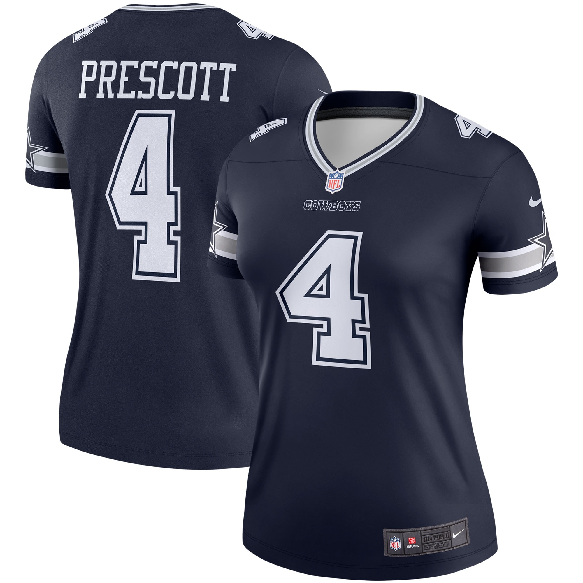 Dak Prescott Dallas Cowboys Women's Legend Player Performance Top - Navy